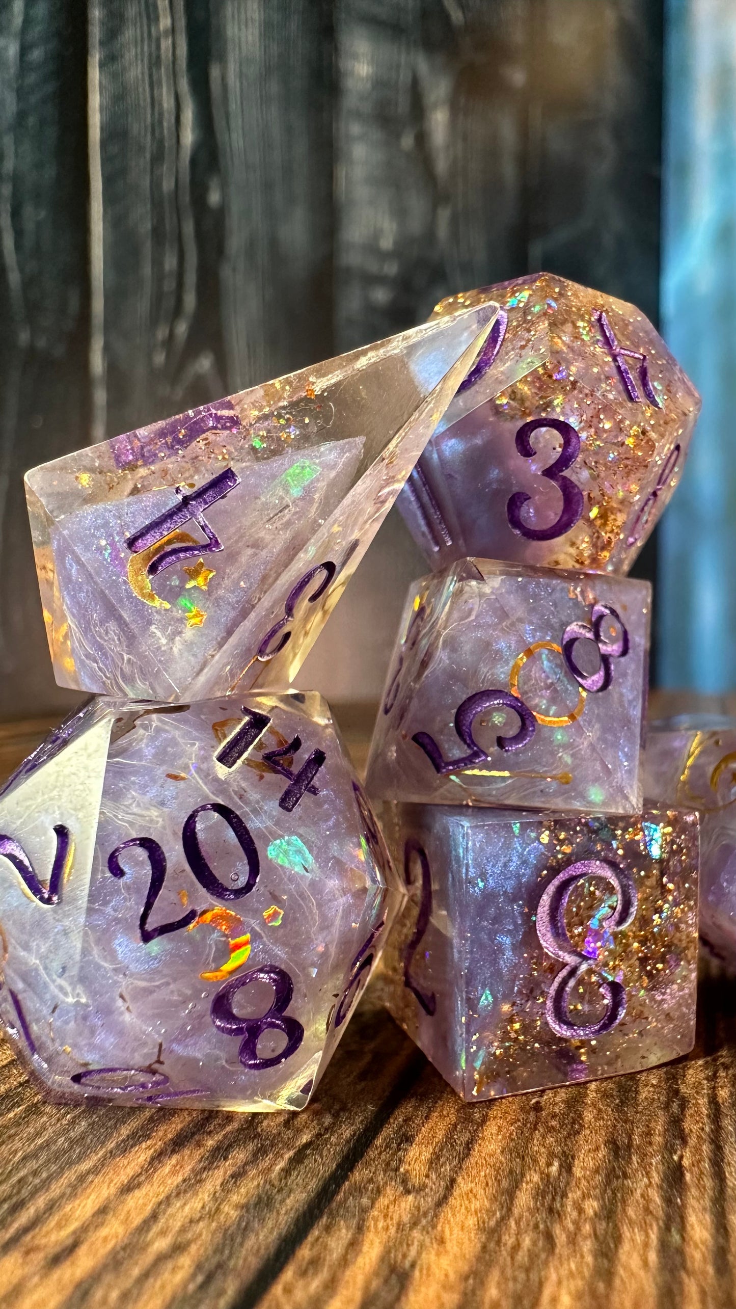 Mystic Alpha -8 piece polyhedral dice set