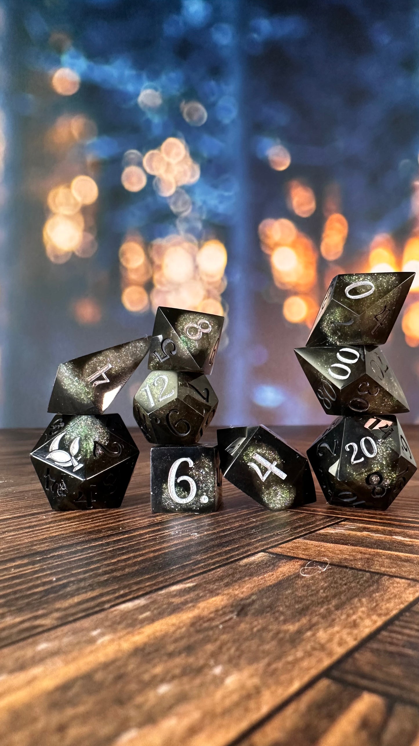 Void and Hope- 8 piece polyhedral dice set