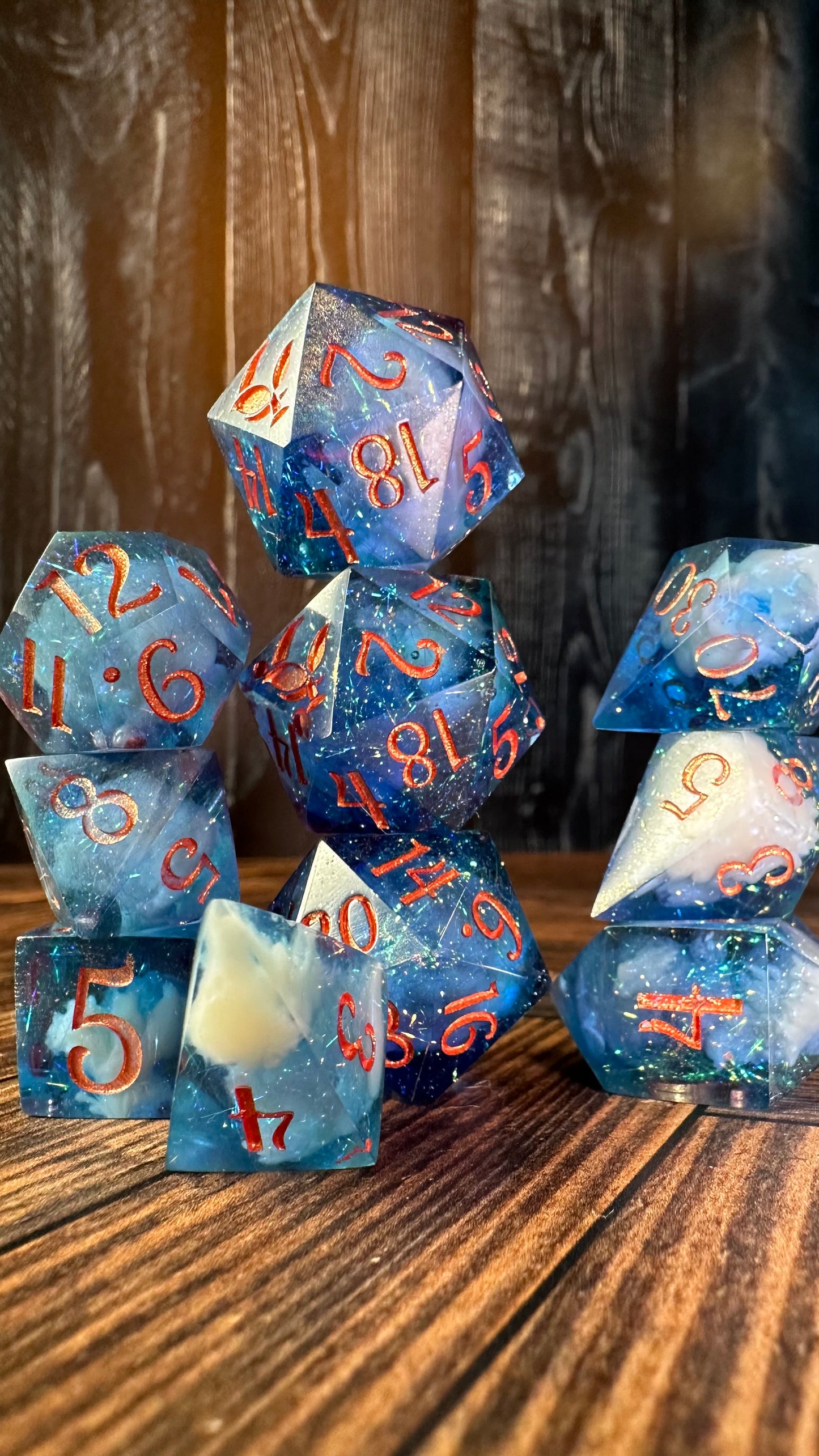 Yrene Towers-8 piece polyhedral dice set-Pobody's Nerfect