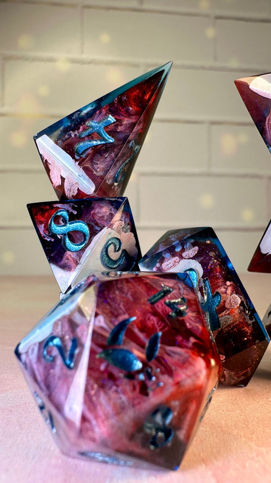 William Kaplan-8 piece polyhedral dice set (Large)