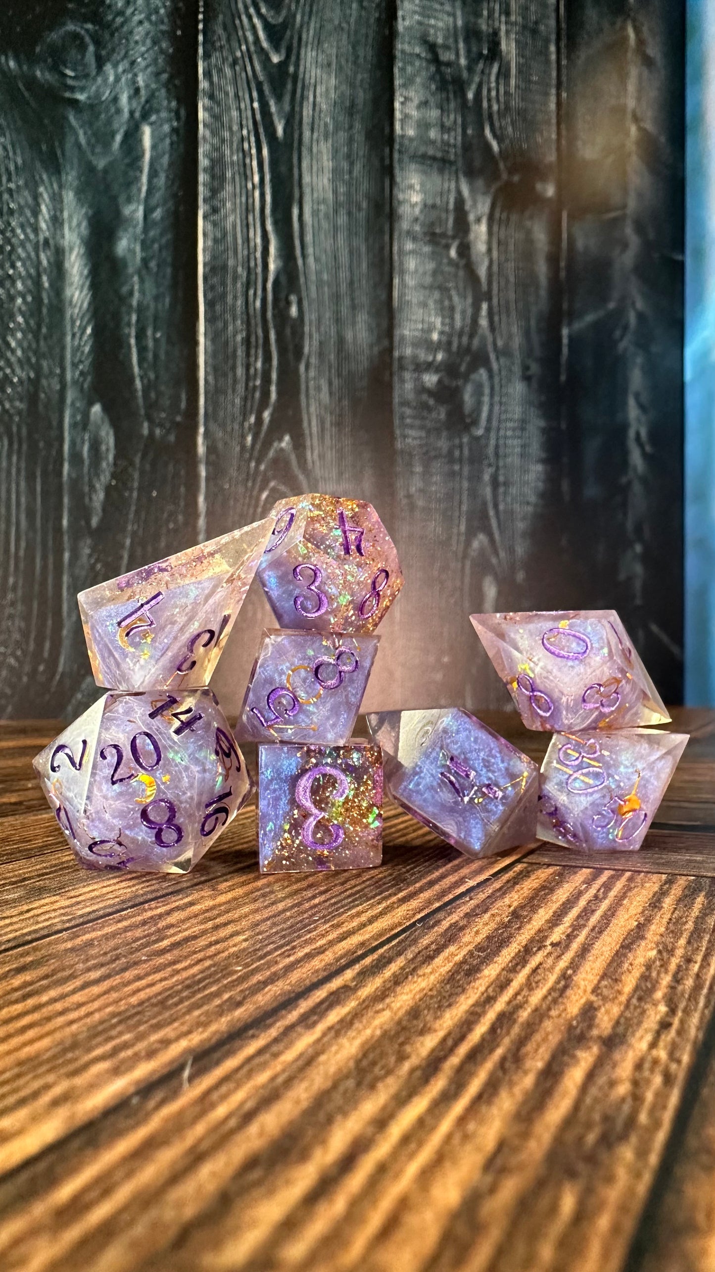 Mystic Alpha -8 piece polyhedral dice set