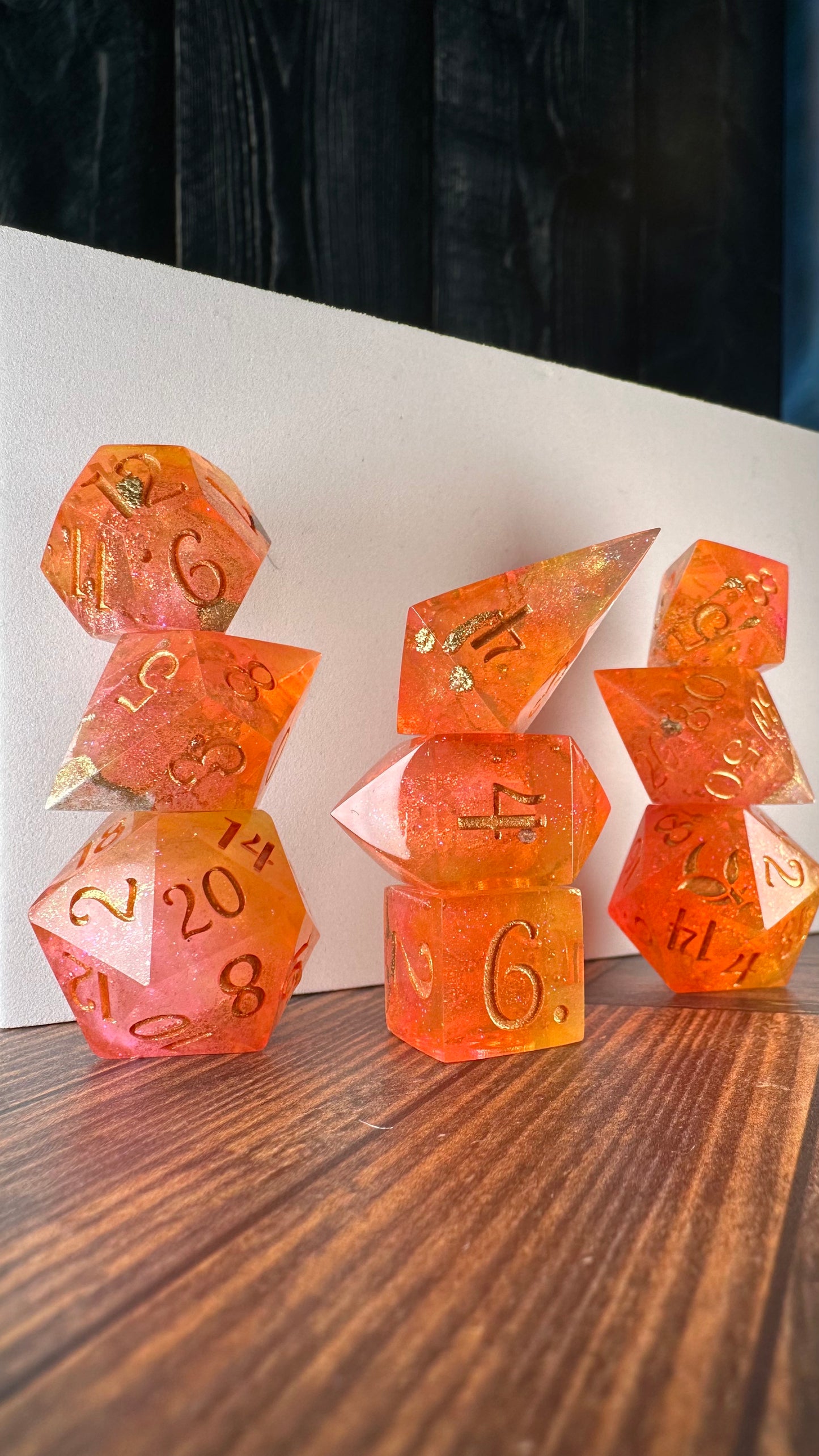 Lehaba-8 piece polyhedral dice set