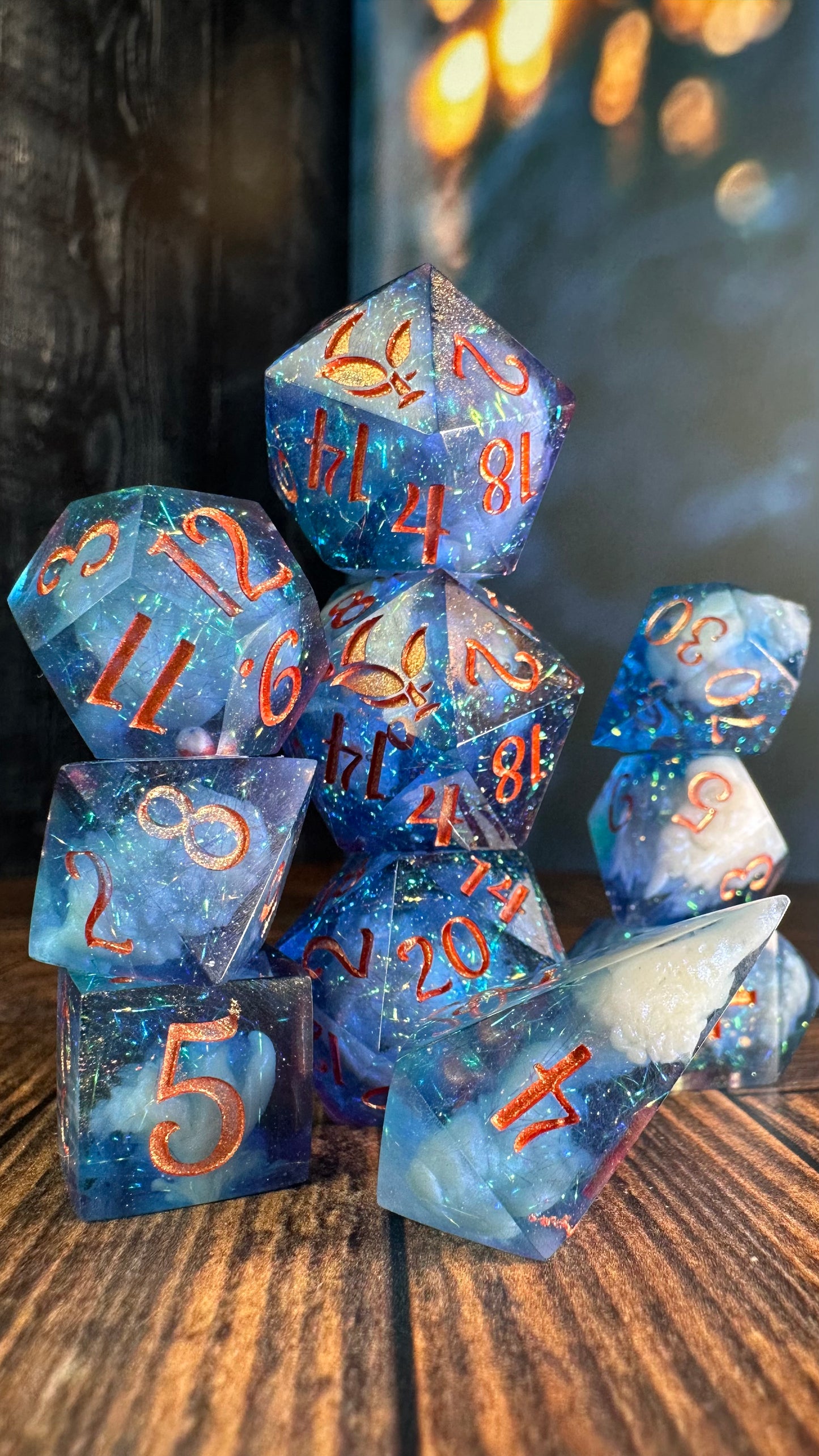 Yrene Towers-8 piece polyhedral dice set-Pobody's Nerfect