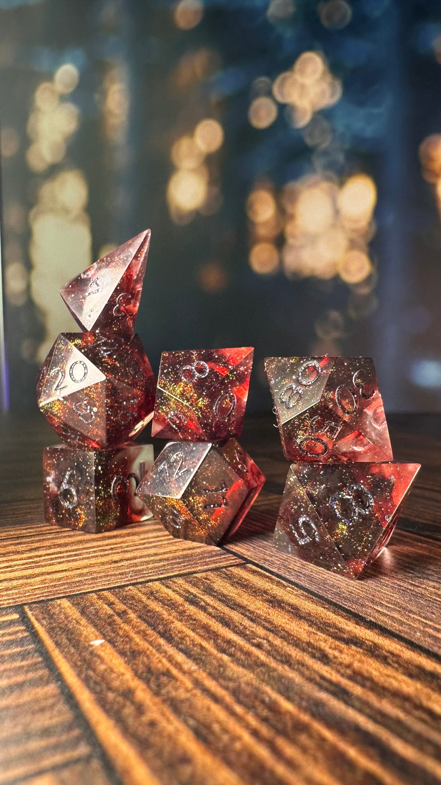 The Fallen Army- 7 piece polyhedral dice set (Small)