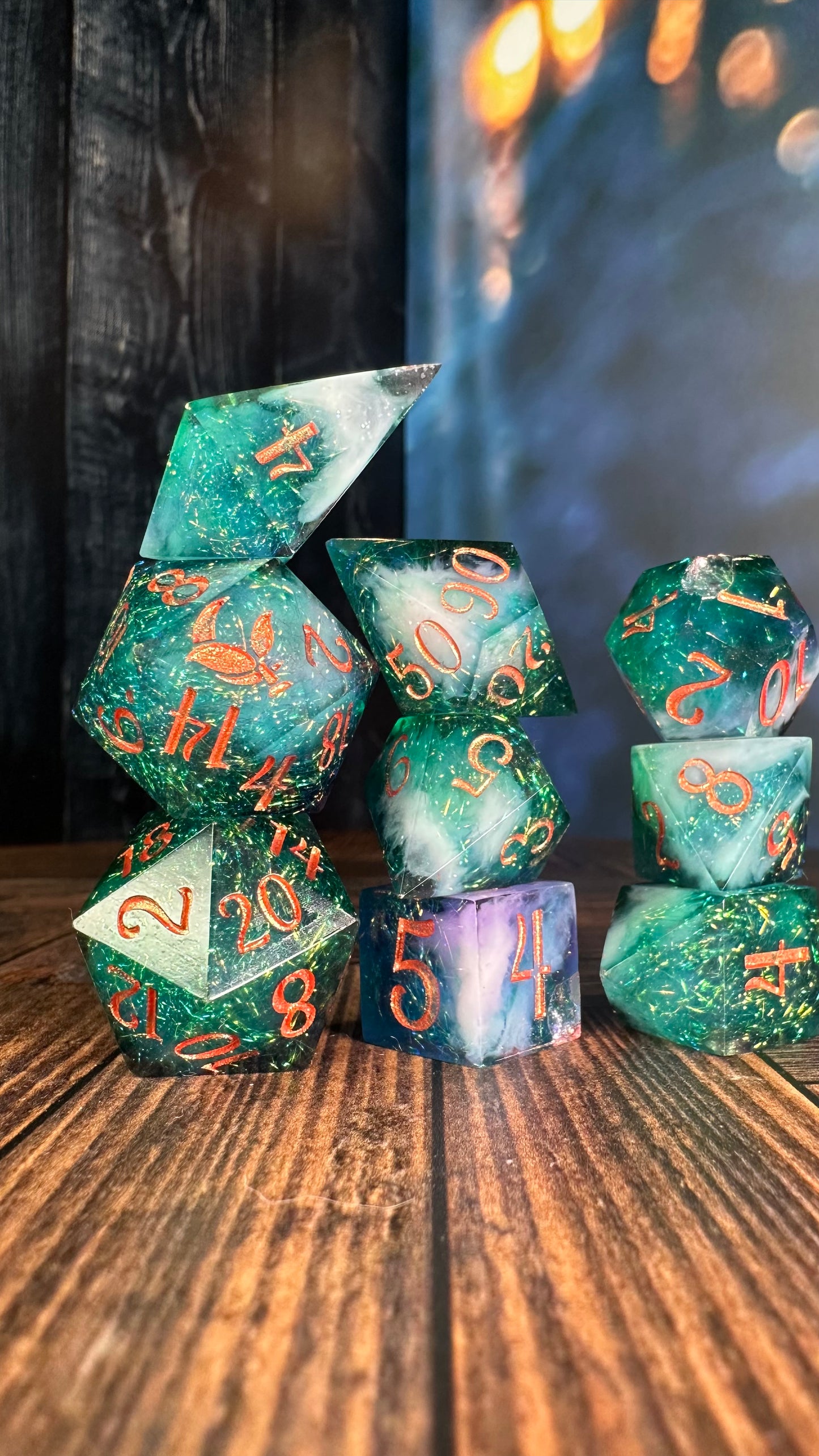 Lysandra-8 piece polyhedral dice set-Pobody's Nerfect