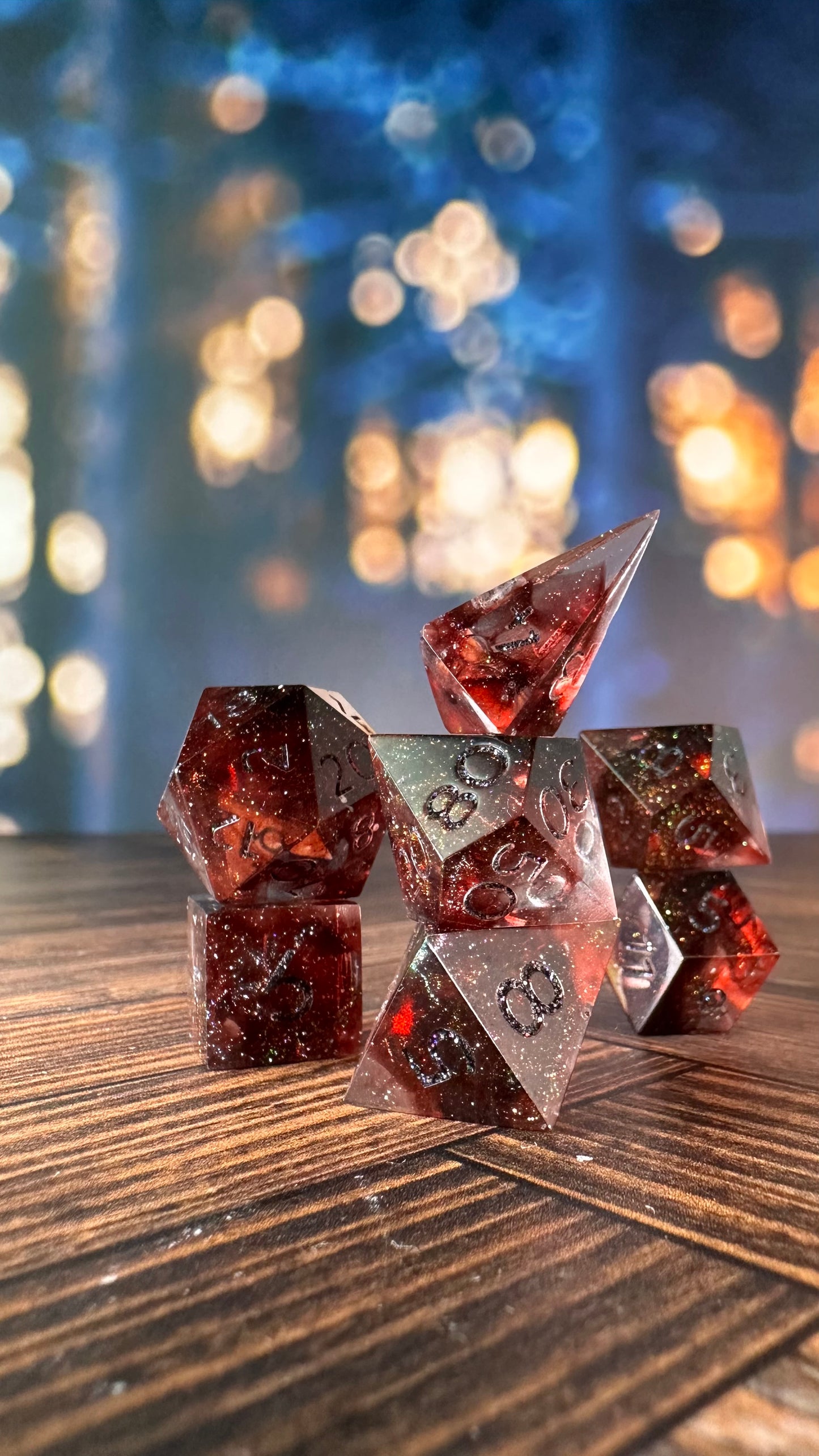 The Fallen Army- 7 piece polyhedral dice set (Small)