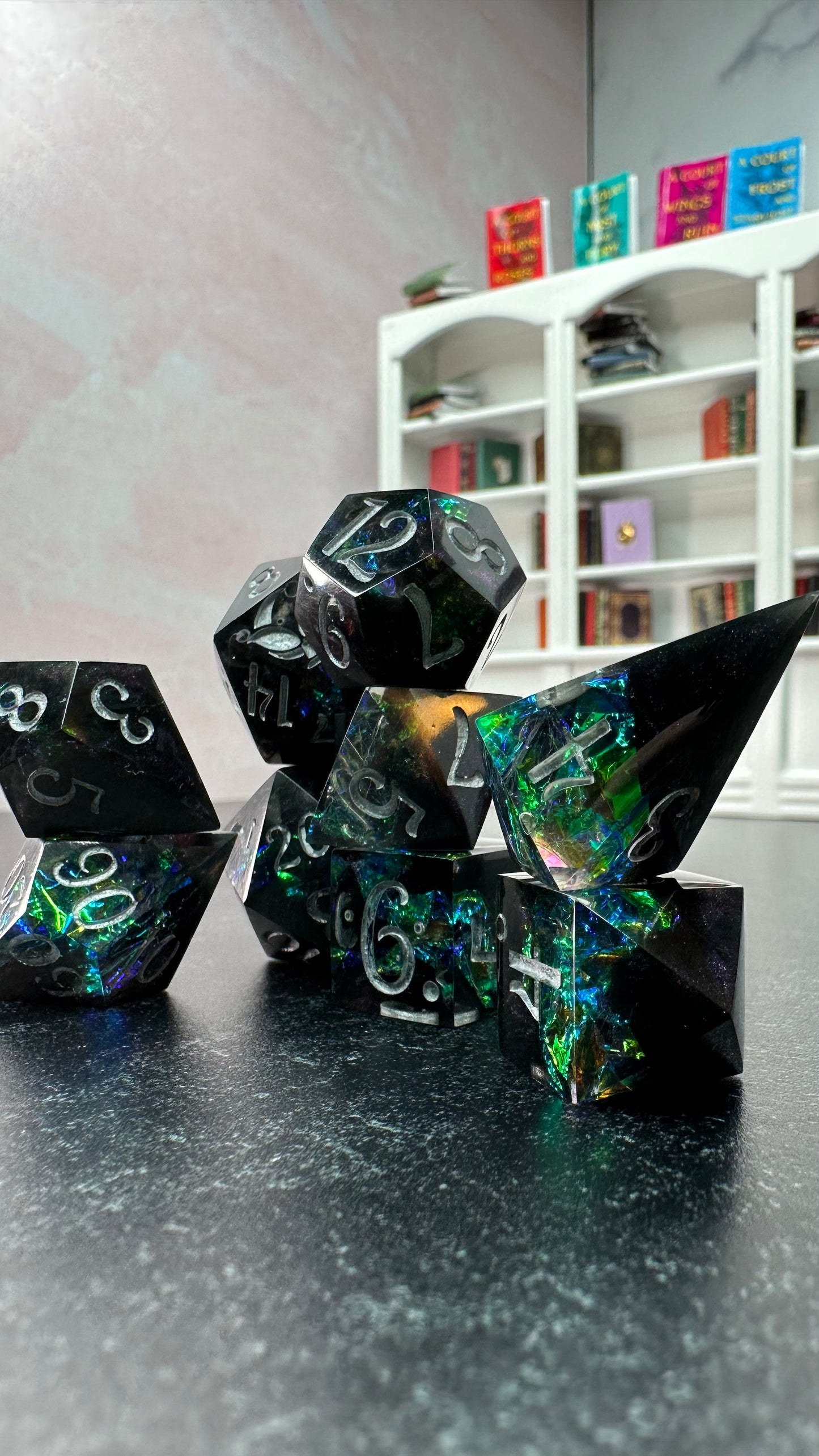 Cauldron Made- 8 piece polyhedral dice set-Pobody's Nerfect