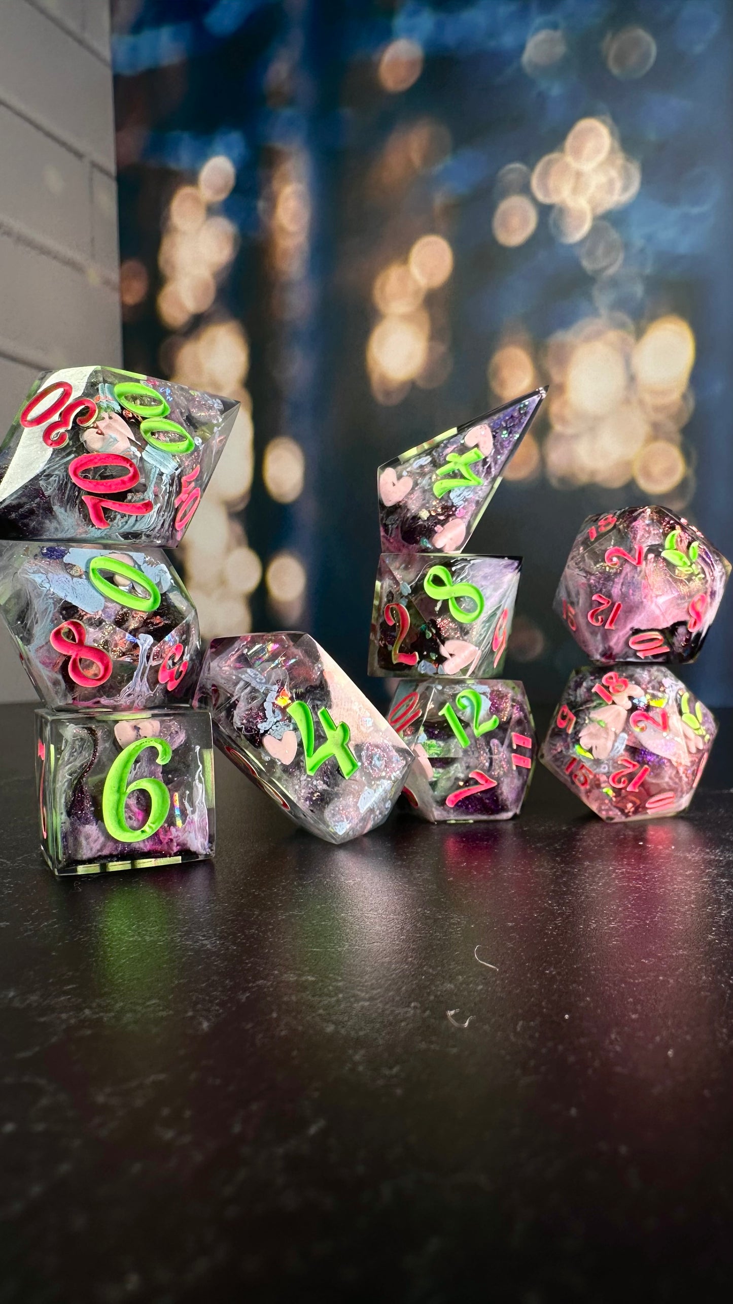 My Little Soda Pop-8 piece polyhedral dice set (Large)