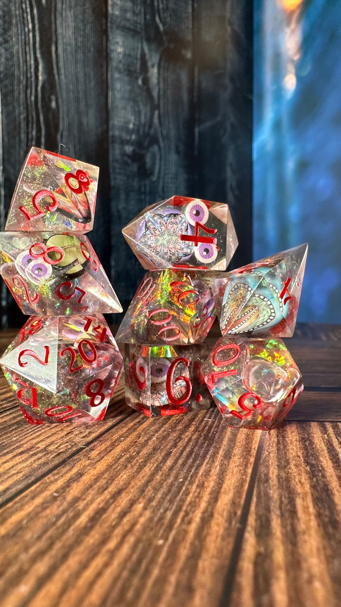 Multiverse of Madness-8 piece polyhedral dice set-Pobody’s Nerfect