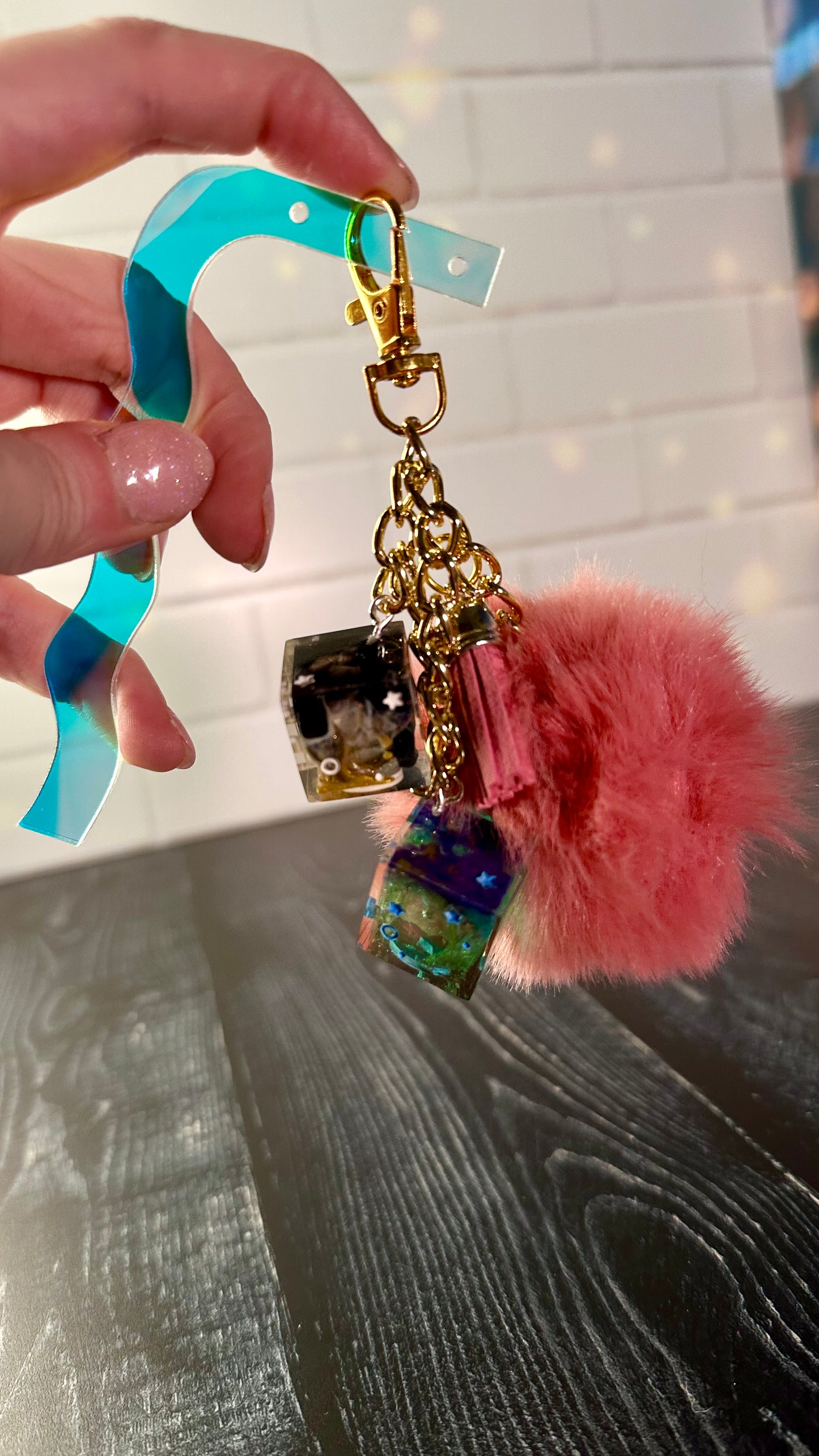 Zoey Golden Bag Charm