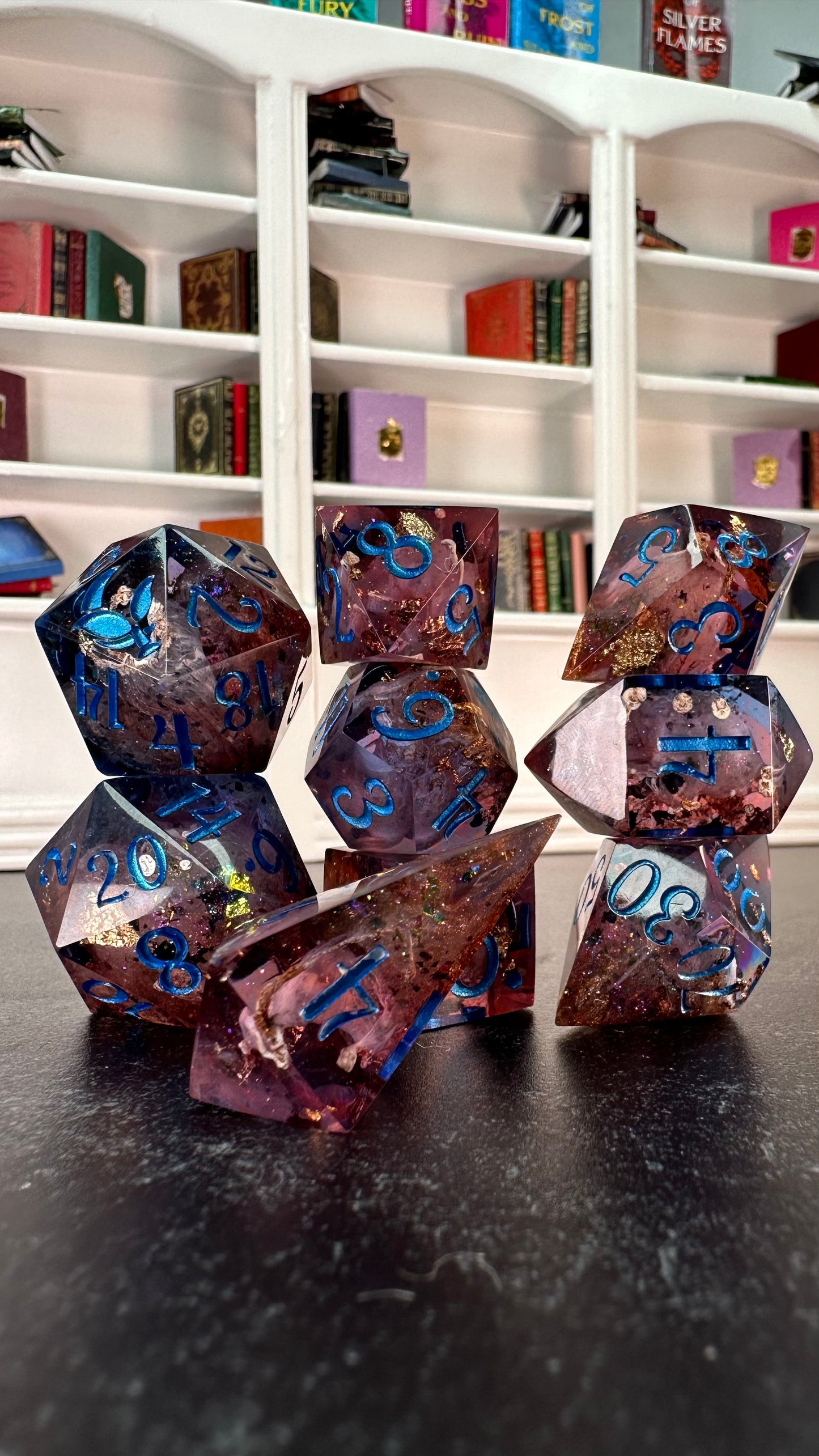 Azriel- 8 piece polyhedral dice set