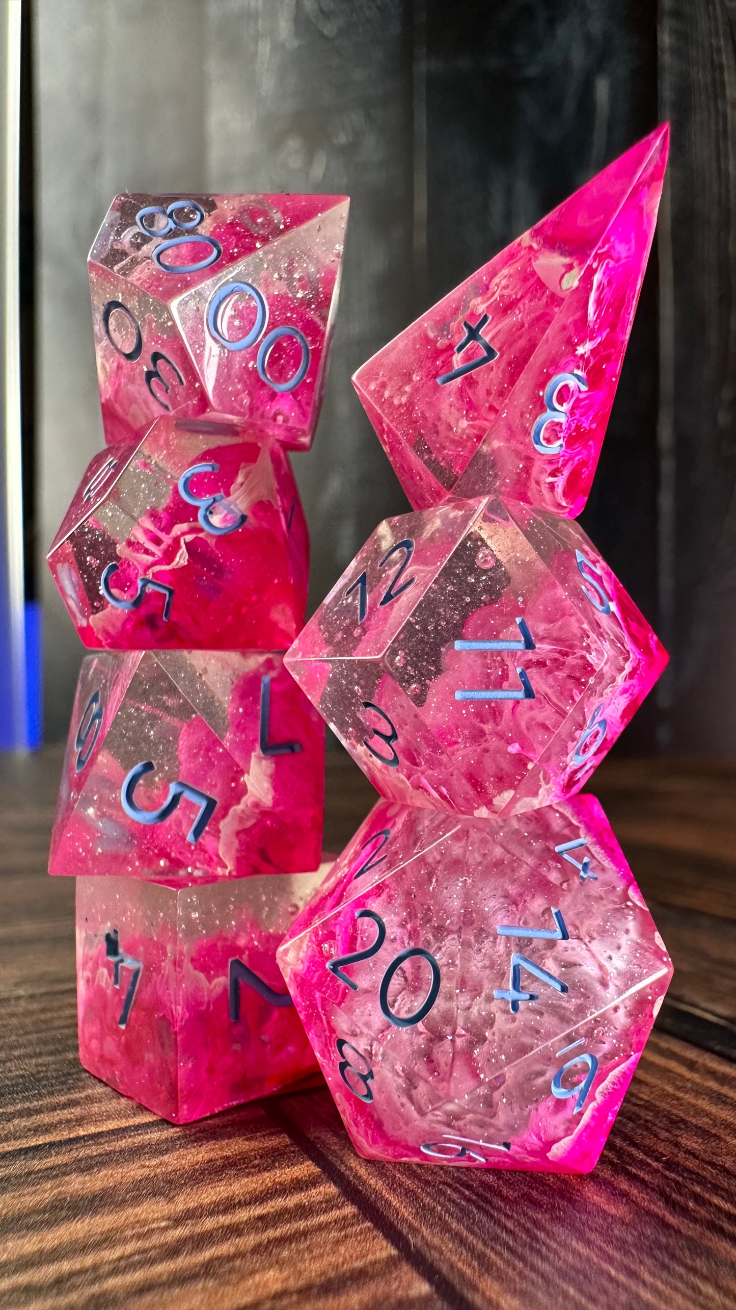 Barbieland- 7 piece polyhedral dice set (Small)