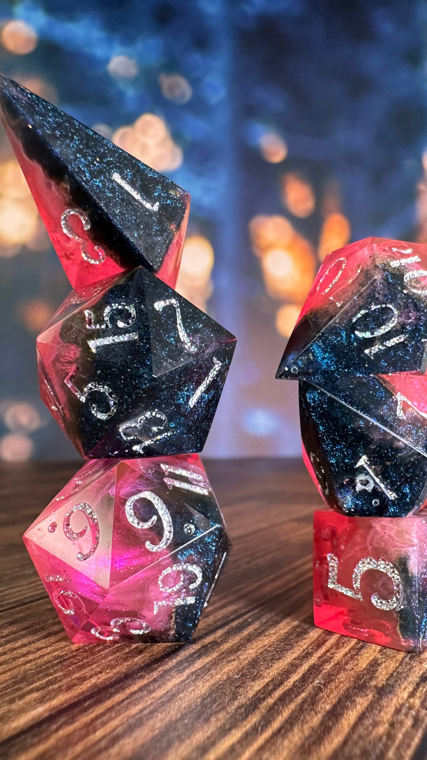 Synth- 8 piece polyhedral dice set