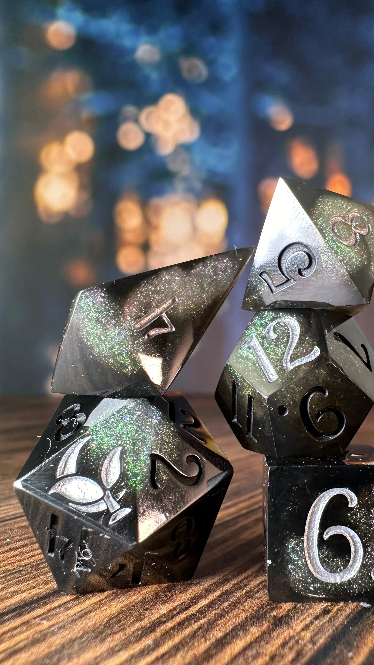 Void and Hope- 8 piece polyhedral dice set