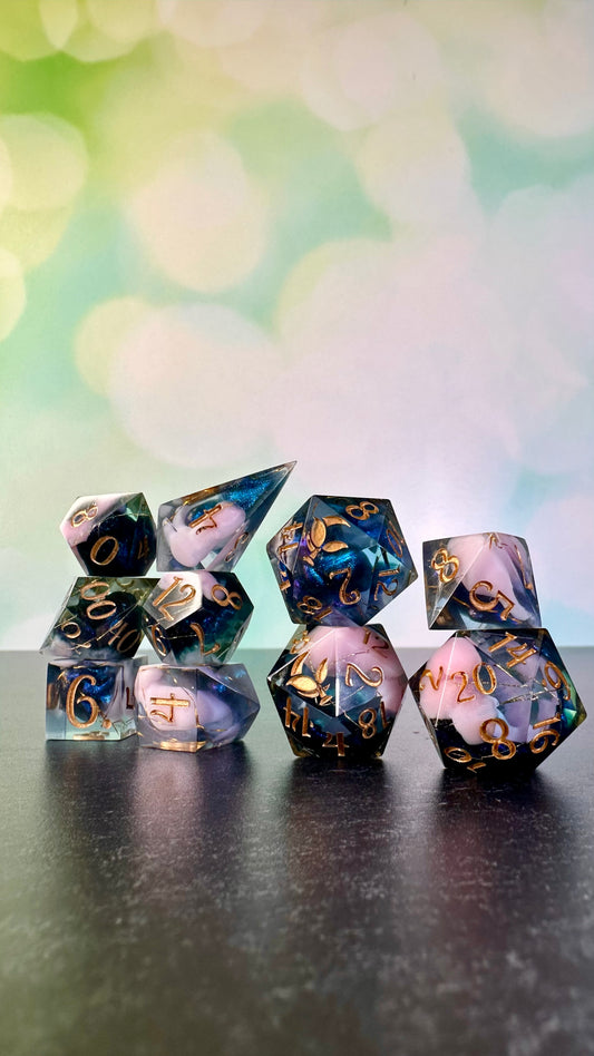 Hades Dreaming- 8 piece polyhedral dice set