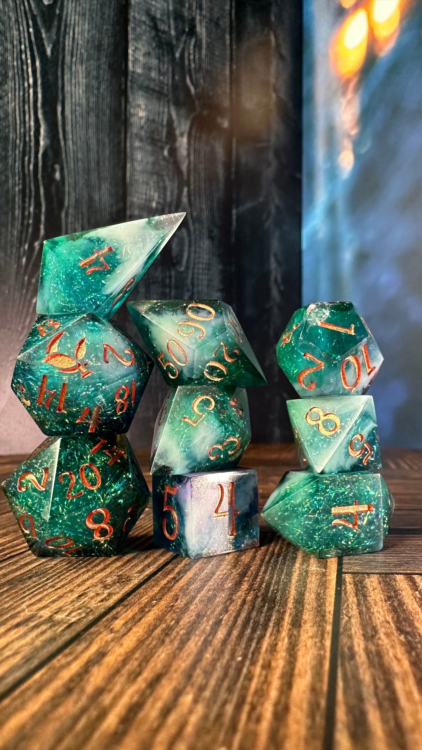 Lysandra-8 piece polyhedral dice set-Pobody's Nerfect