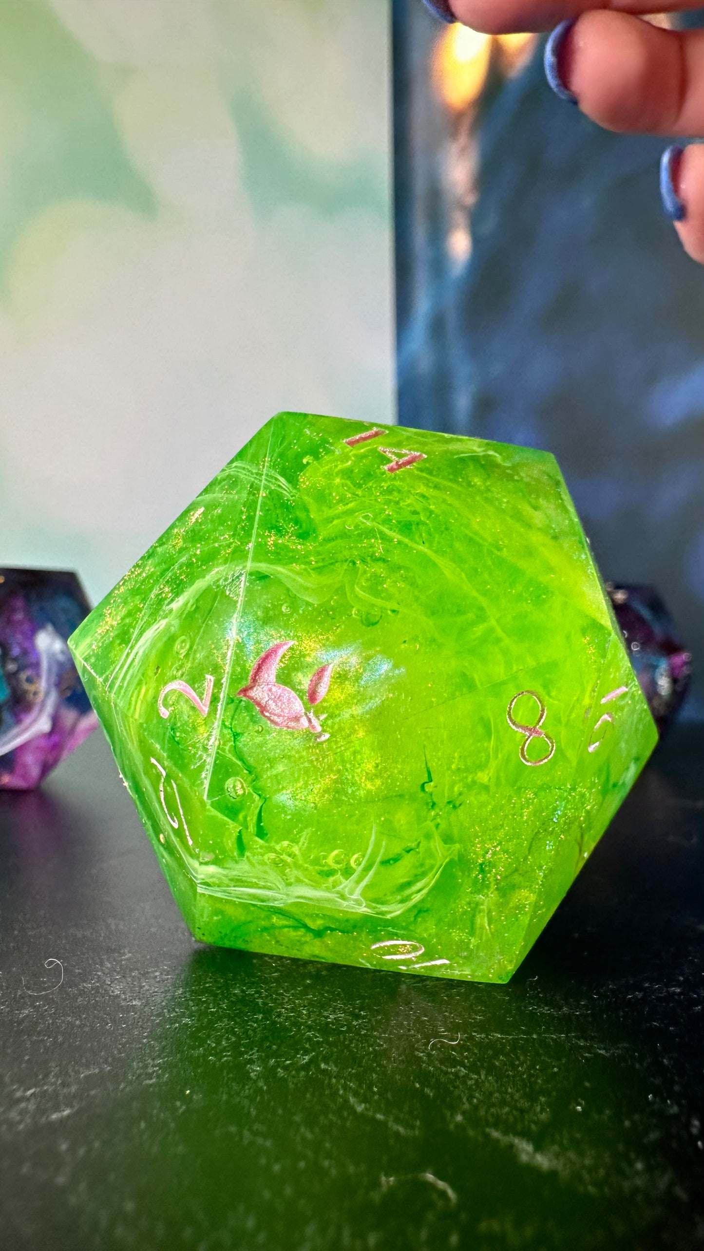 Spring Magic- 60 MM Logo d20 Paperweight Chonk (Beta) Pobody's Nerfect