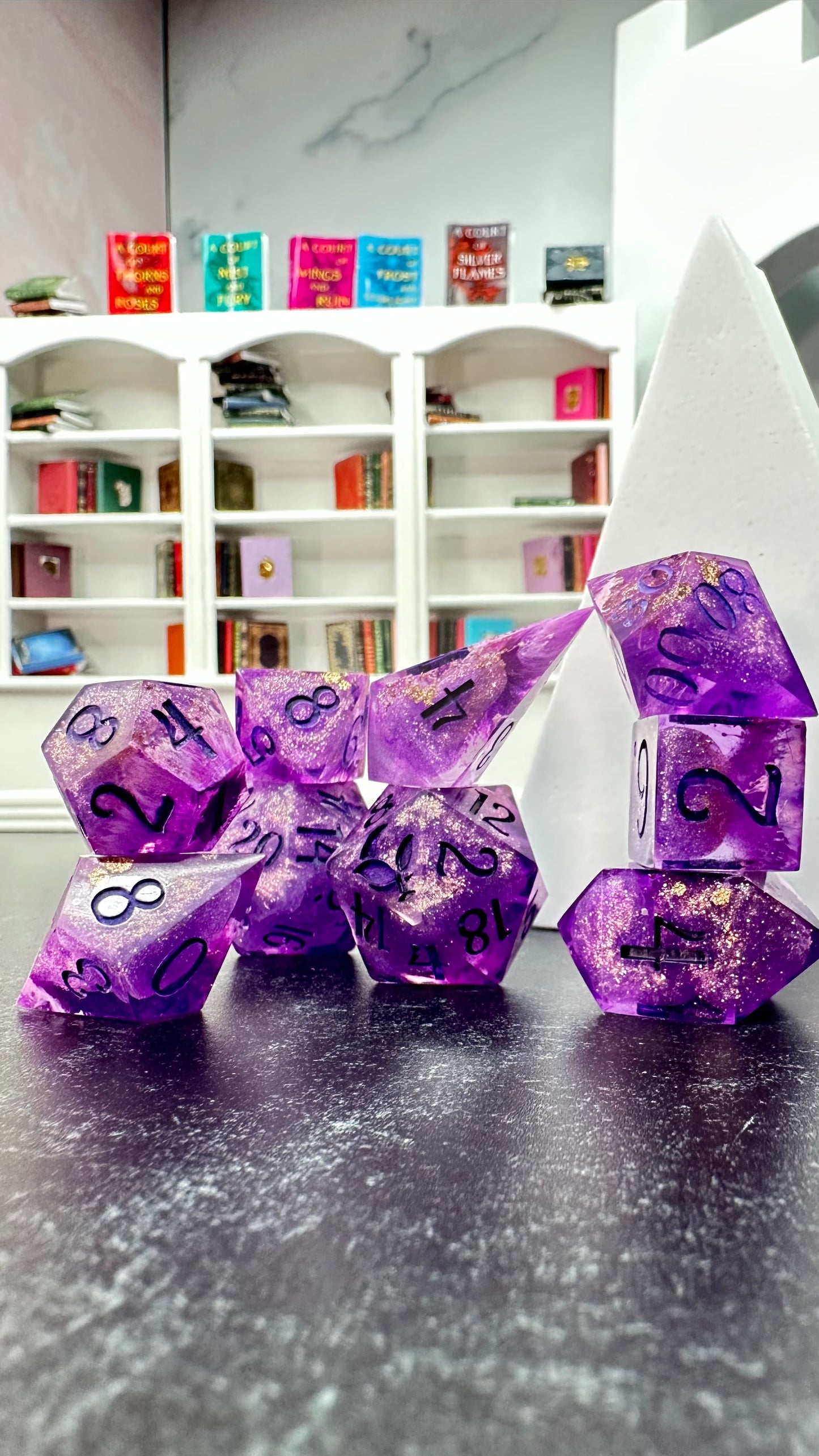 Stay With the High Lord-8 piece polyhedral dice set-Pobody's Nerfect