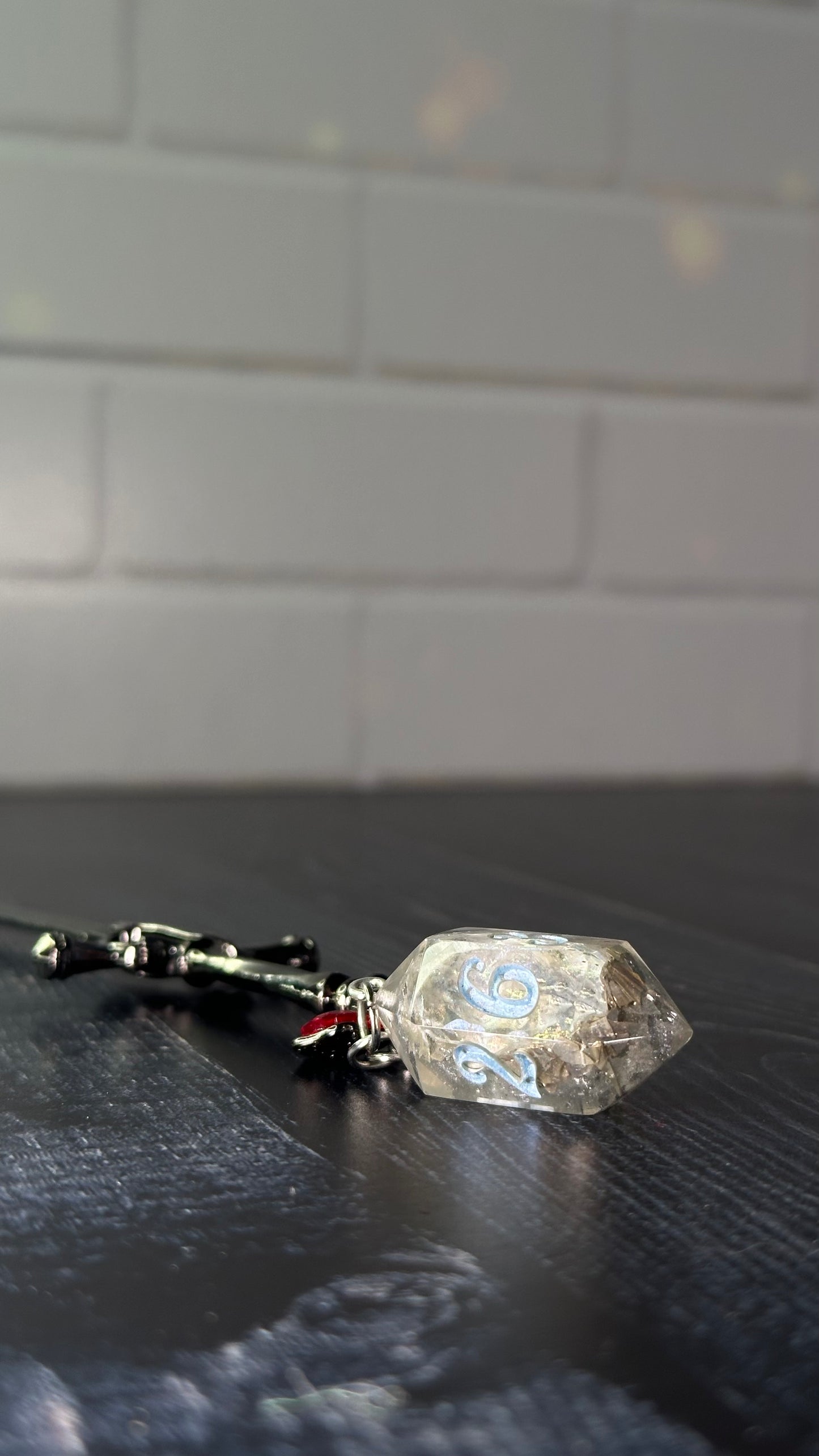 Silver Lining Geode Dice Dagger