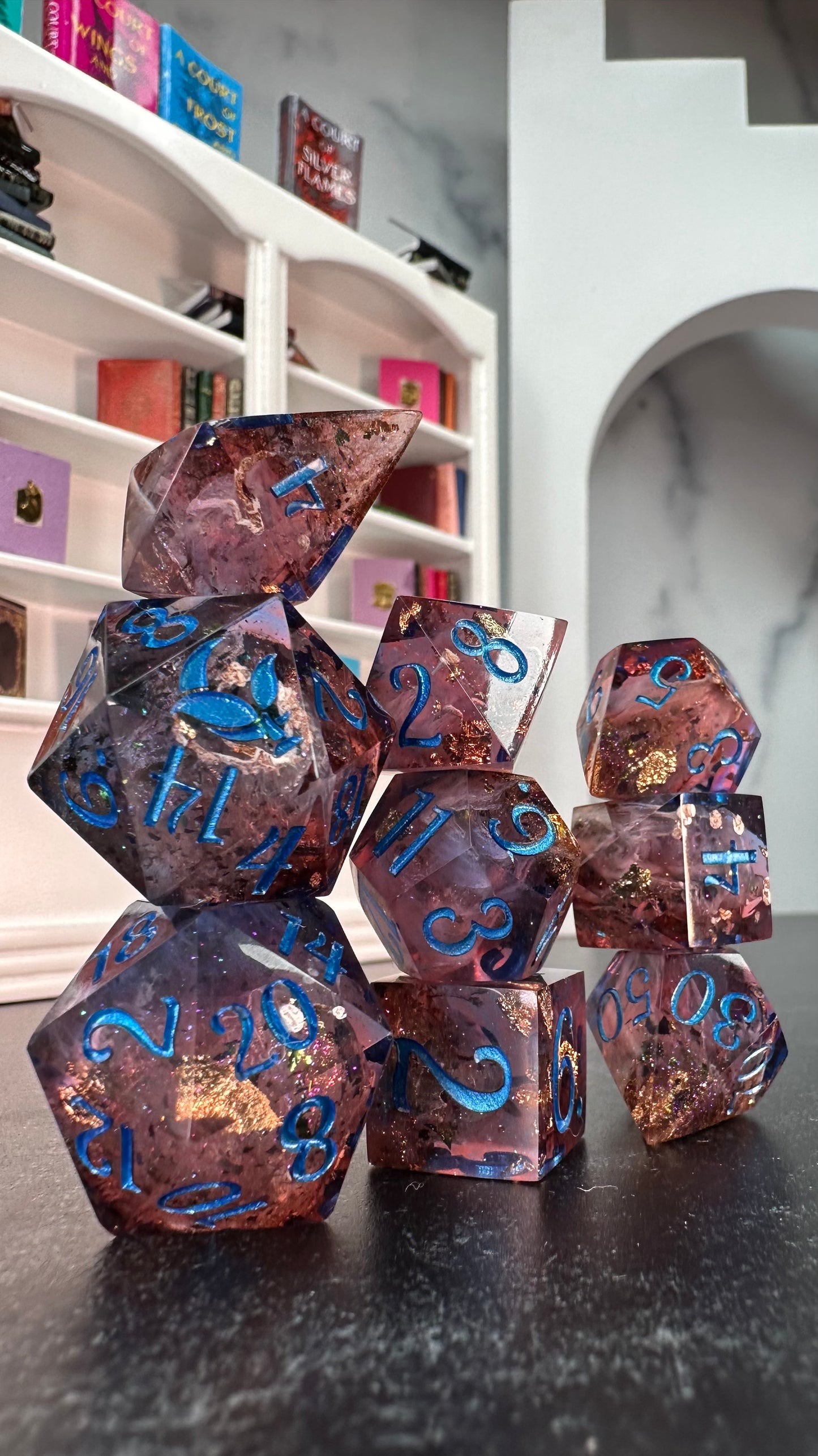 Azriel- 8 piece polyhedral dice set