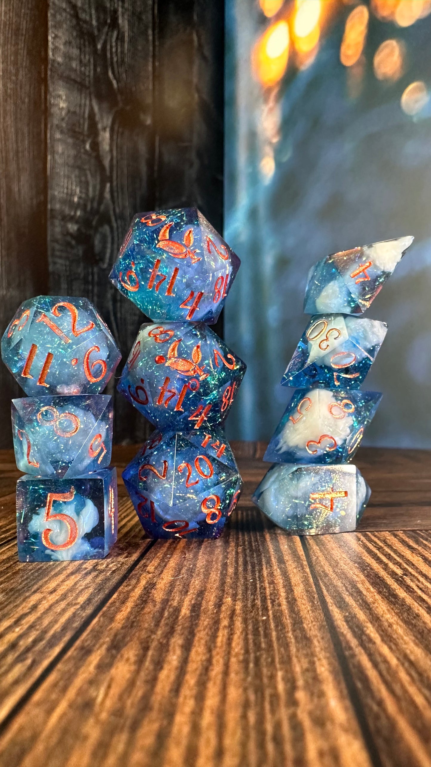 Yrene Towers-8 piece polyhedral dice set-Pobody's Nerfect