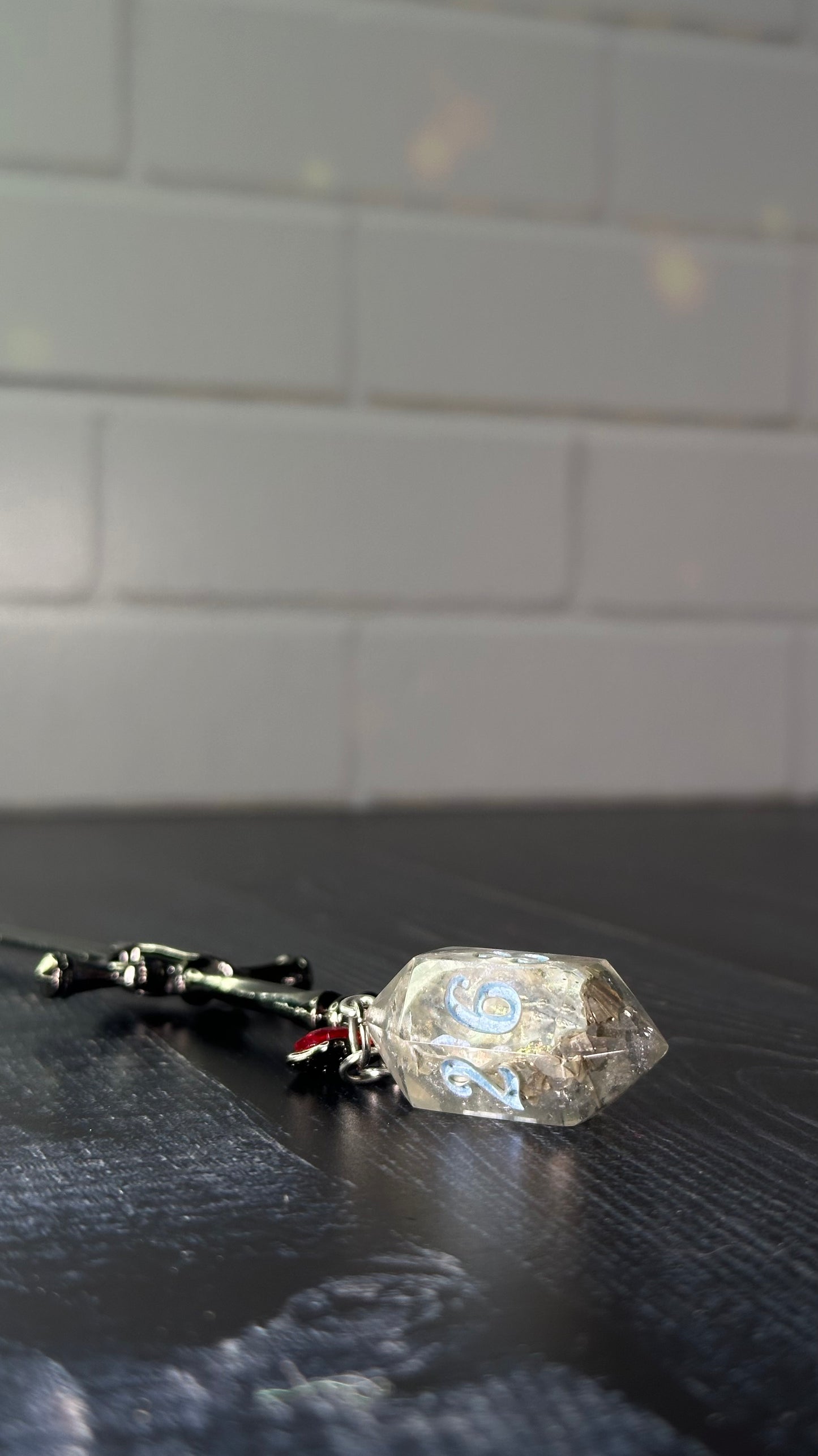 Silver Lining Geode Dice Dagger