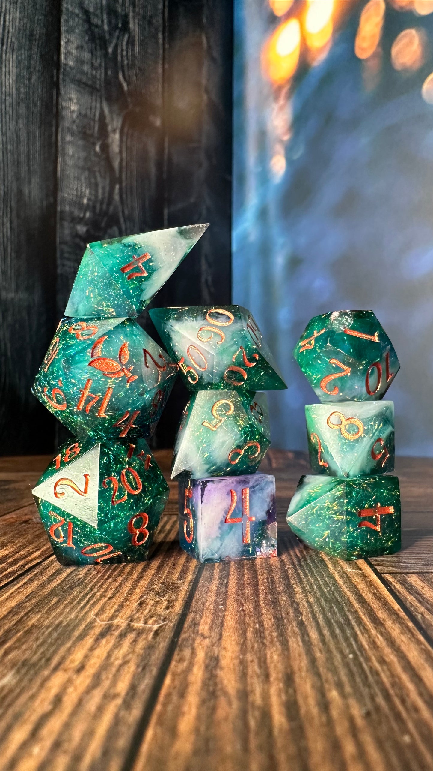 Lysandra-8 piece polyhedral dice set-Pobody's Nerfect