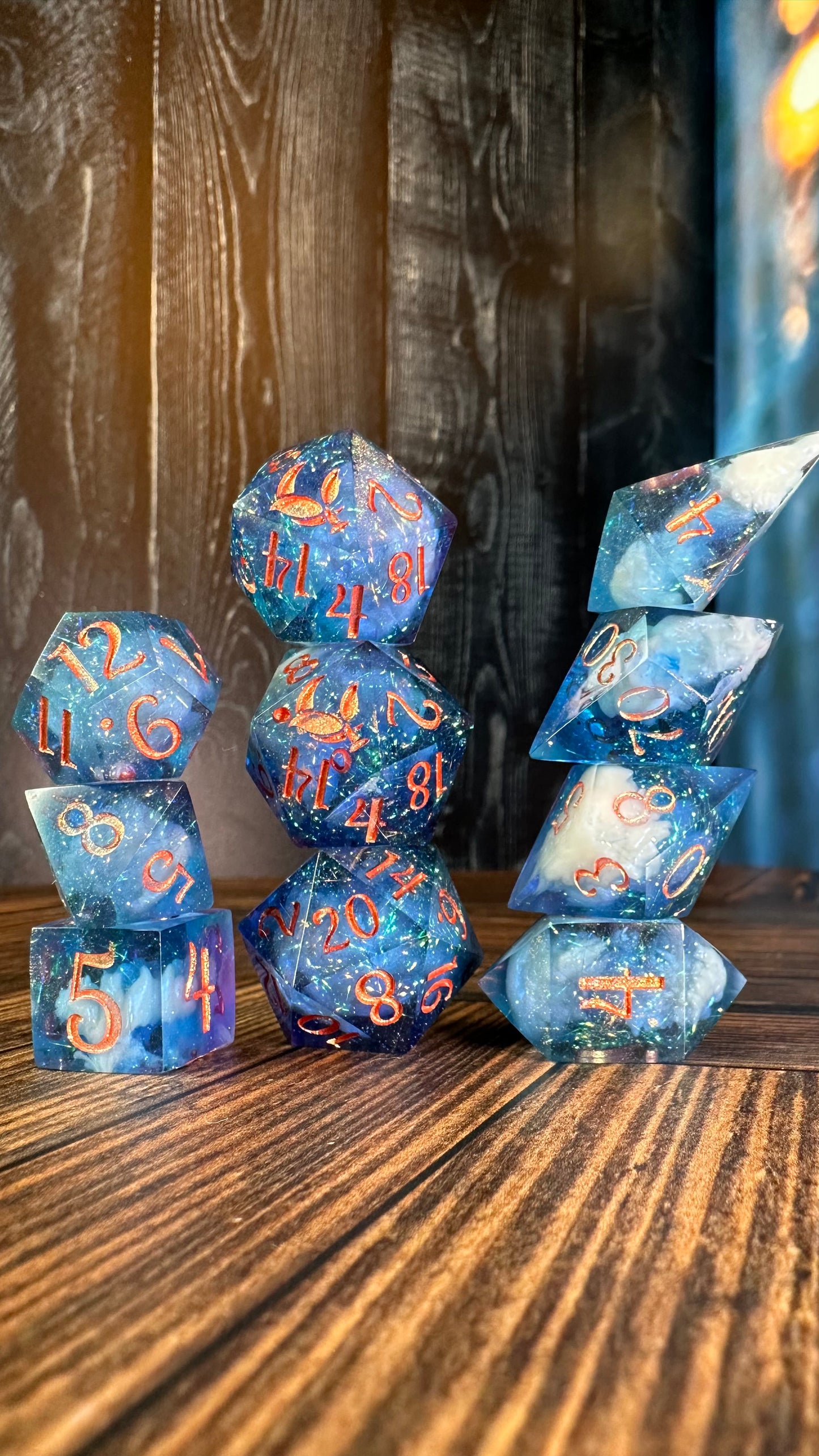 Yrene Towers-8 piece polyhedral dice set-Pobody's Nerfect