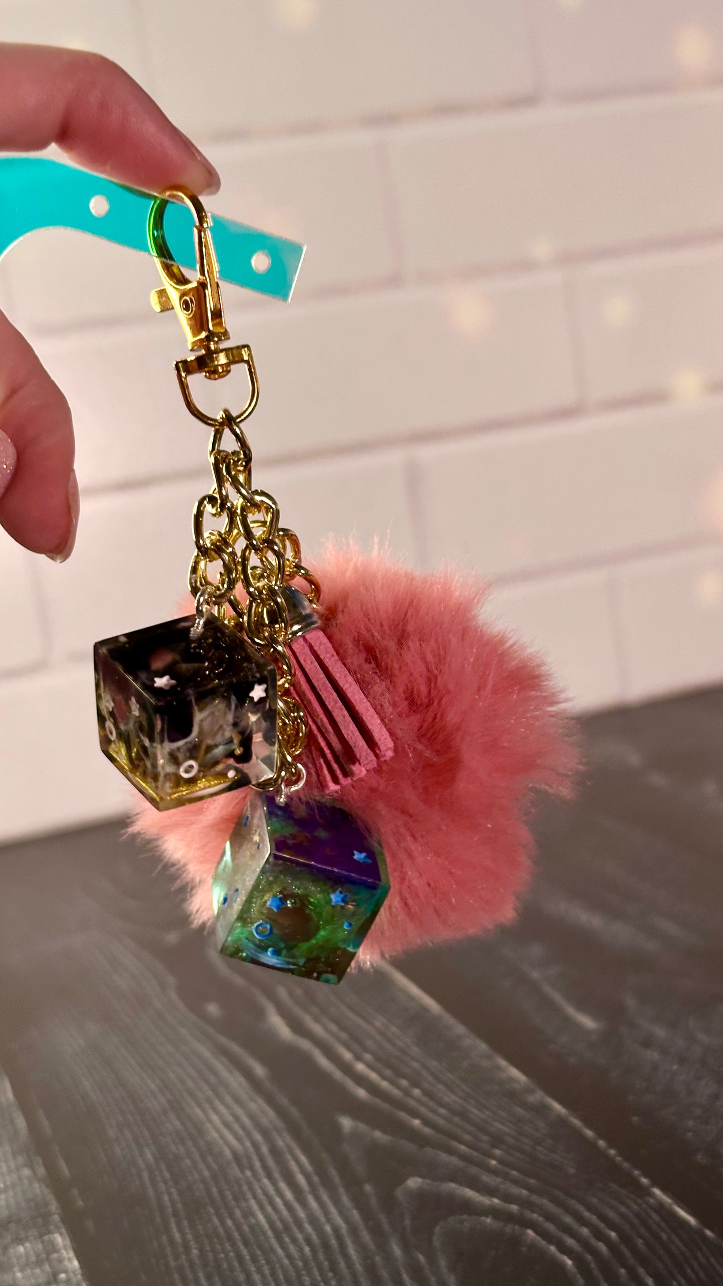 Zoey Golden Bag Charm