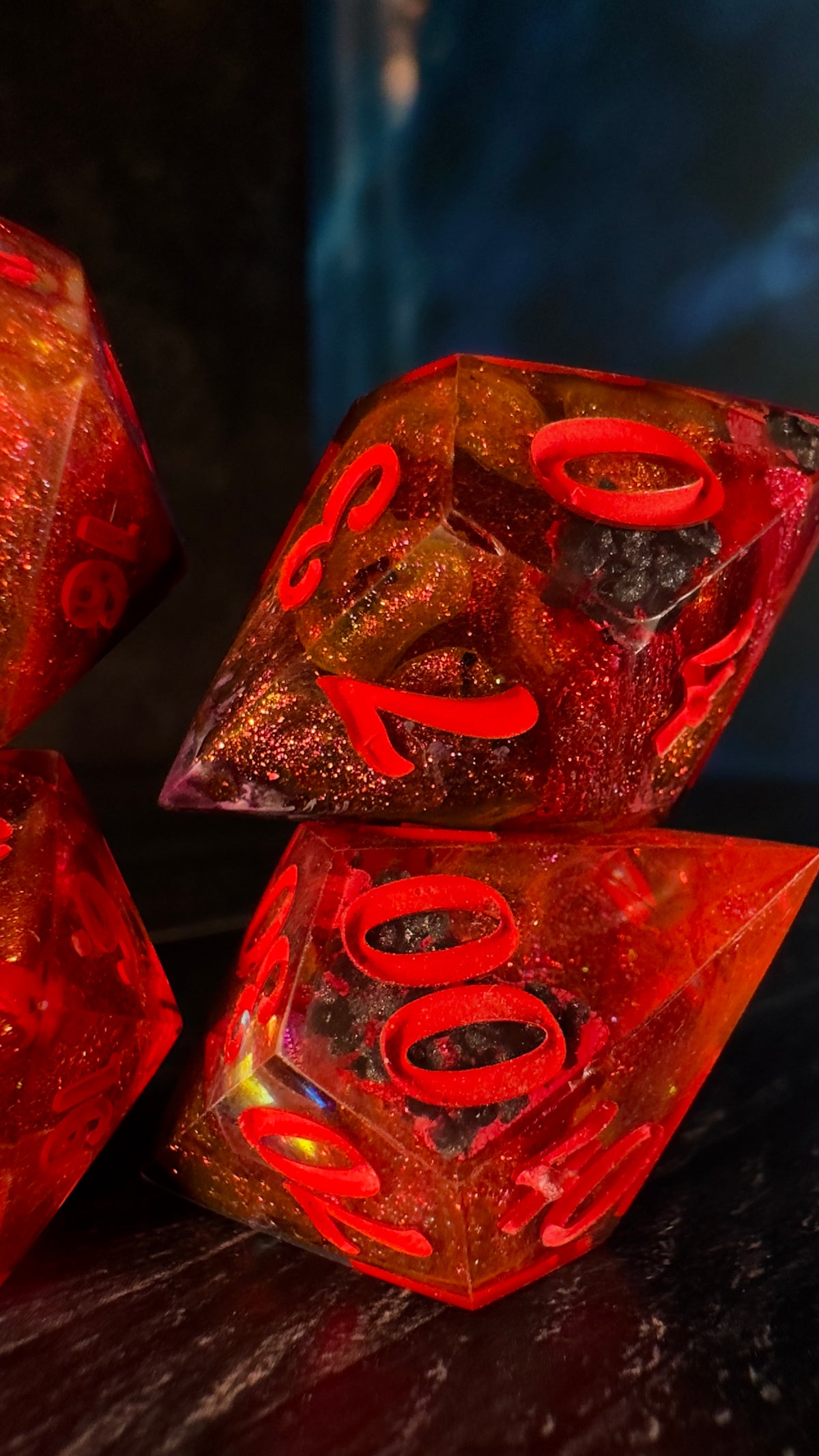 “Carl and I made a baby” -8 piece polyhedral dice set (Large)