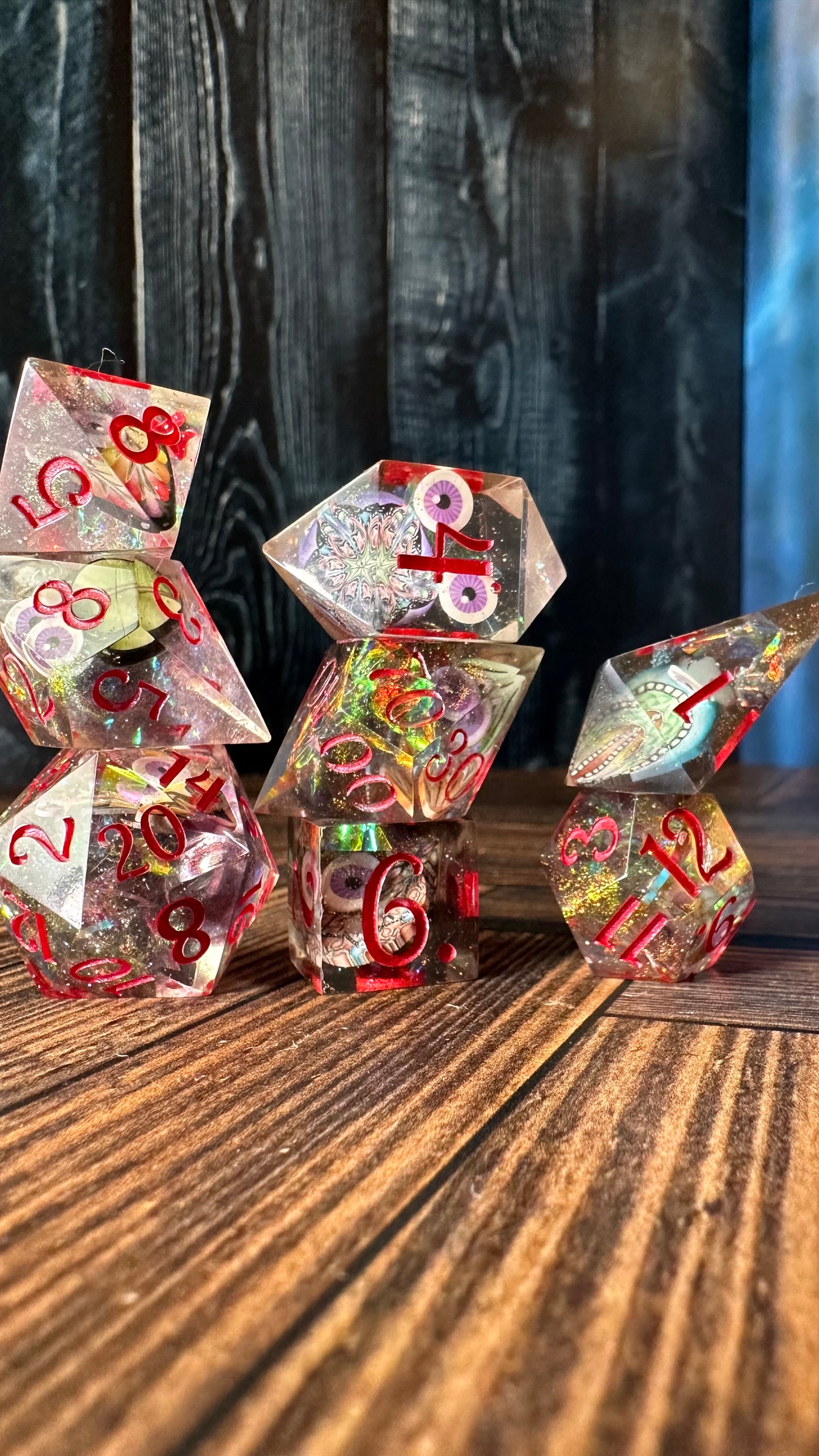 Multiverse of Madness-8 piece polyhedral dice set-Pobody’s Nerfect