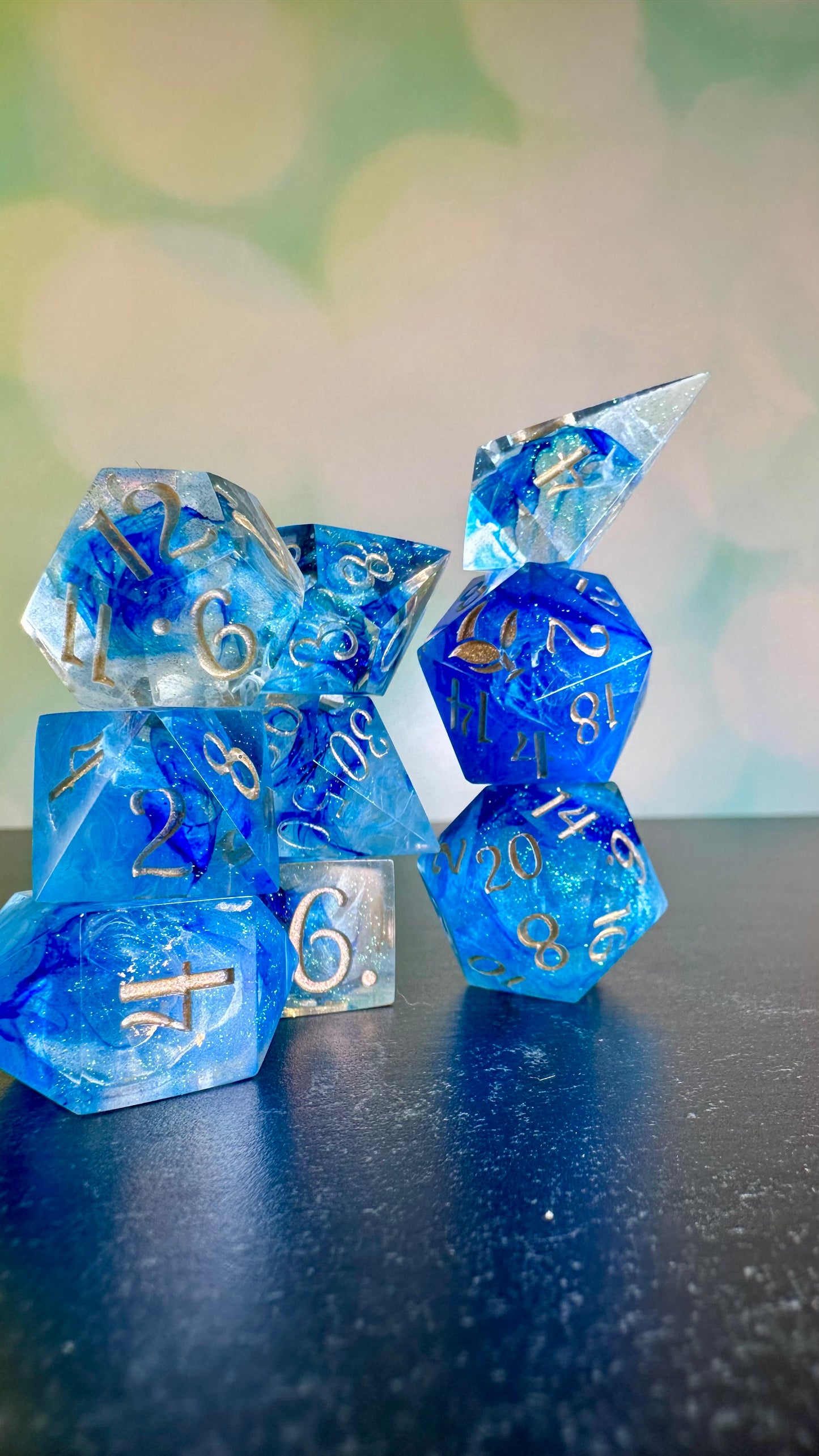 Weather Mage- 8 piece polyhedral dice set