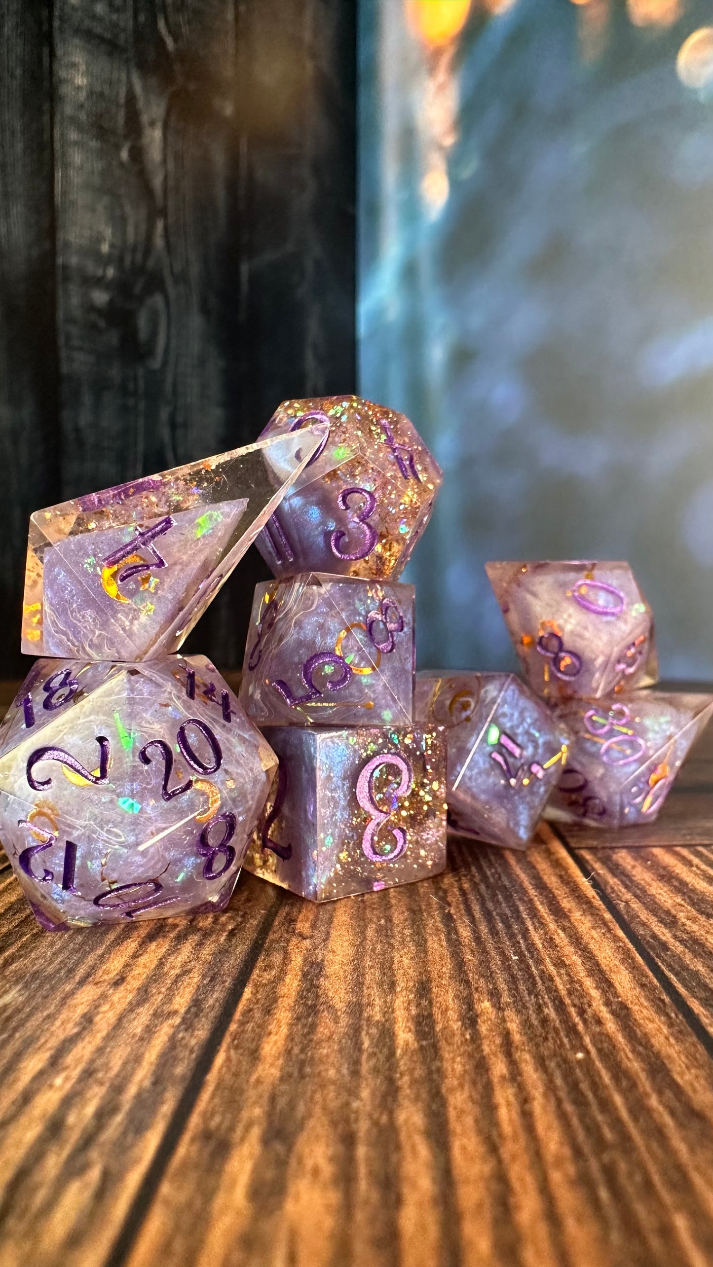 Mystic Alpha -8 piece polyhedral dice set