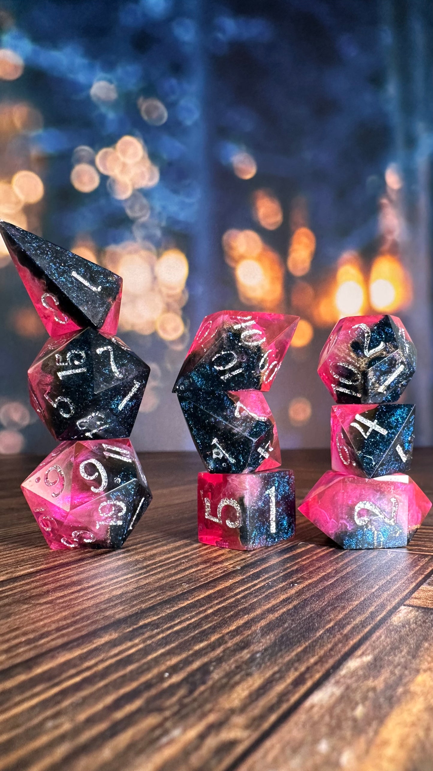 Synth- 8 piece polyhedral dice set