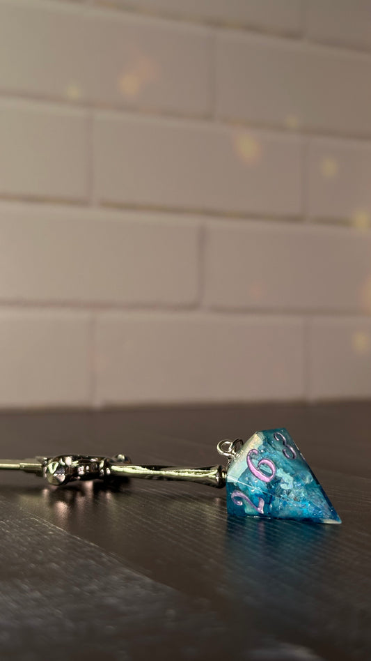 Blue and Purple Dice Dagger