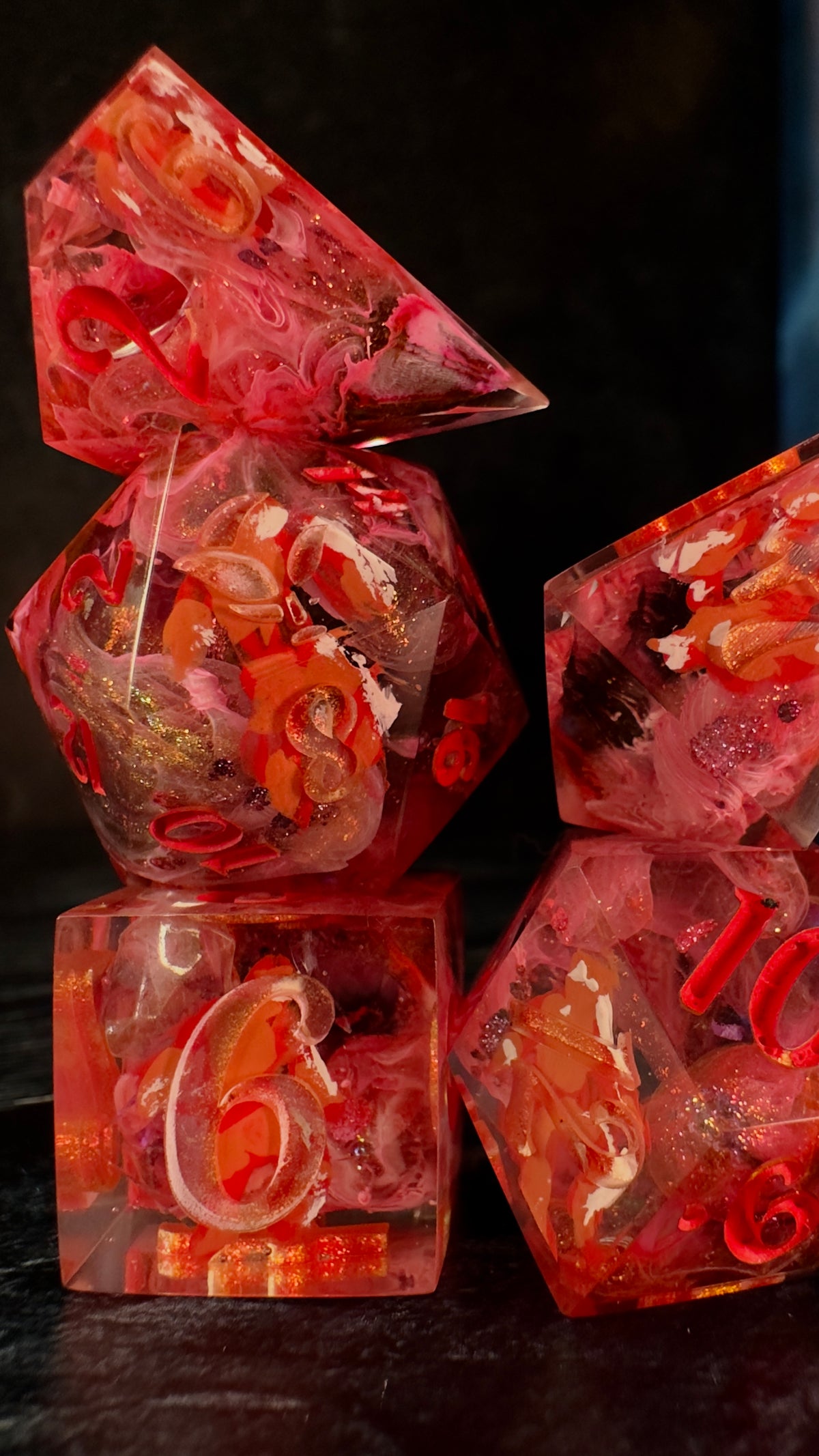 “I’m having a moment”   -8 piece polyhedral dice set (Large)