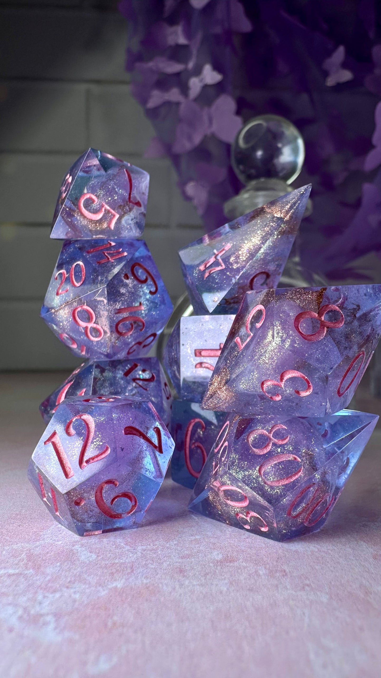 Francesca Bridgerton- 8 piece polyhedral dice set