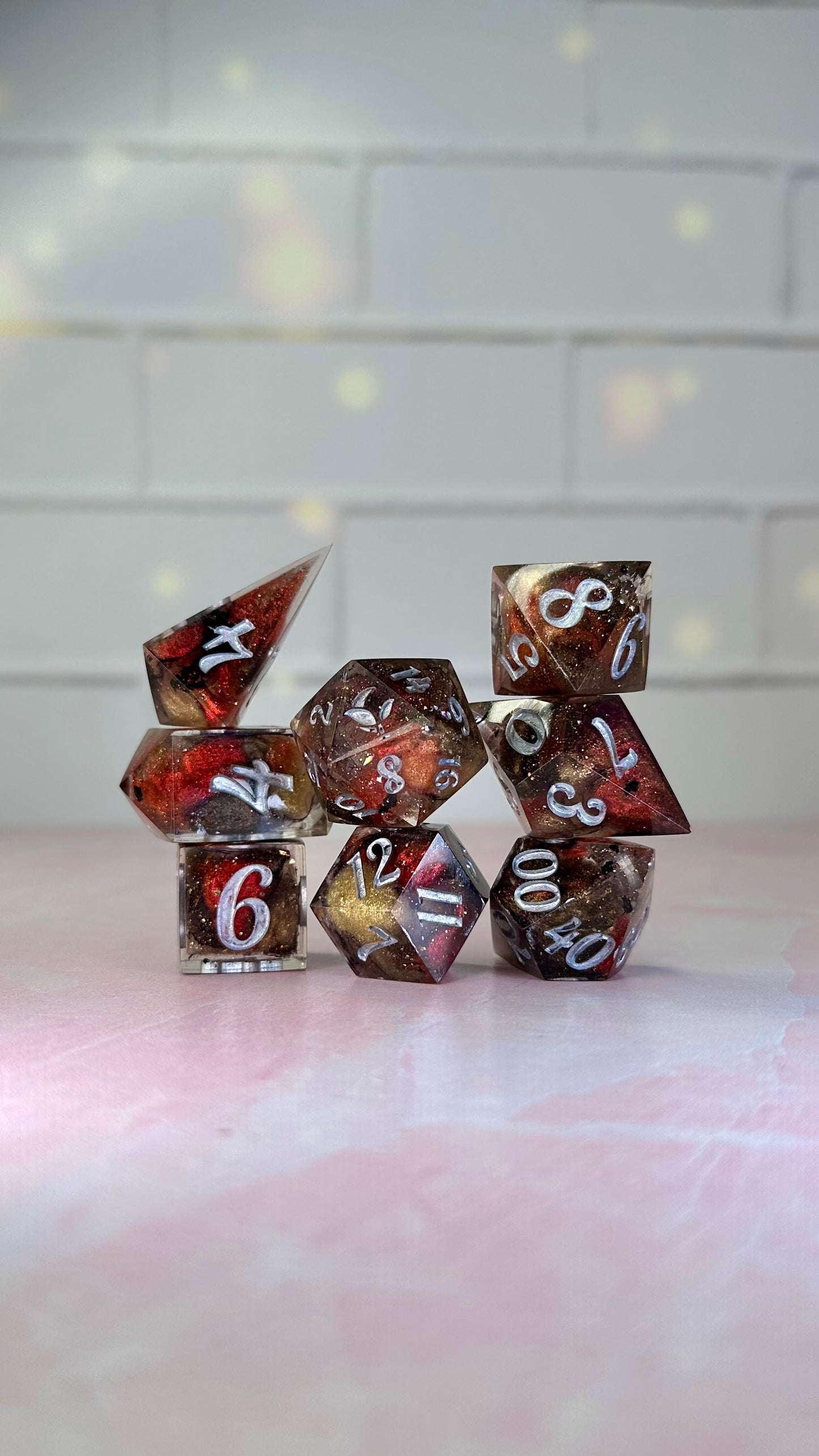 Daja-8 piece polyhedral dice set (Large)