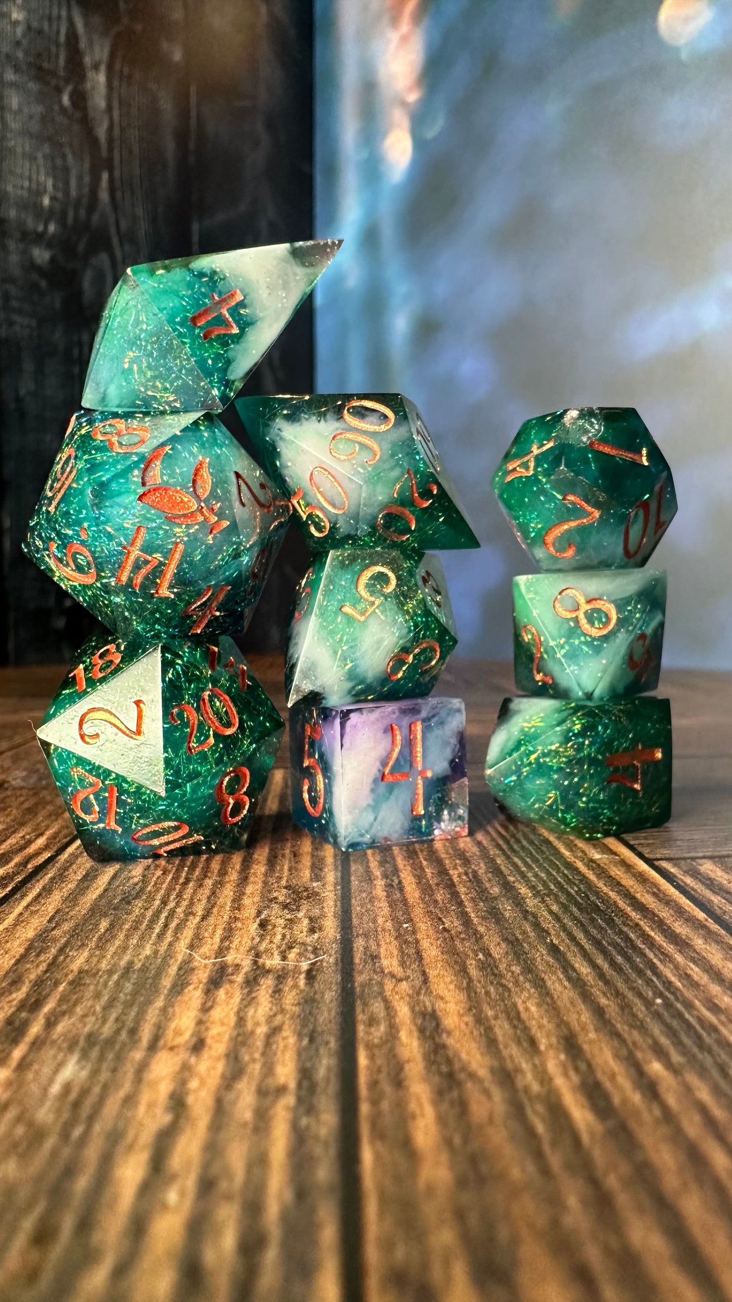 Lysandra-8 piece polyhedral dice set-Pobody's Nerfect