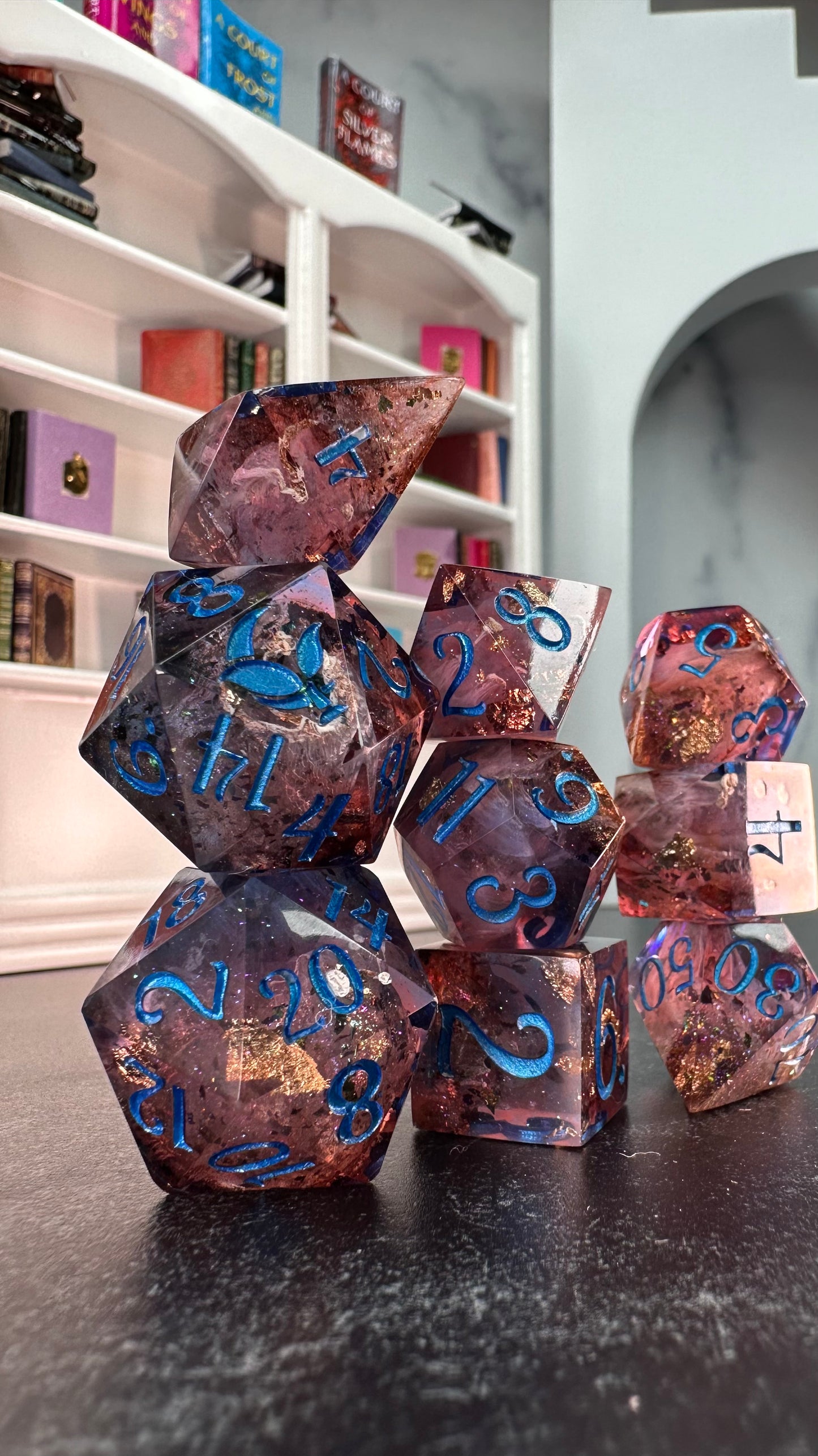 Azriel- 8 piece polyhedral dice set