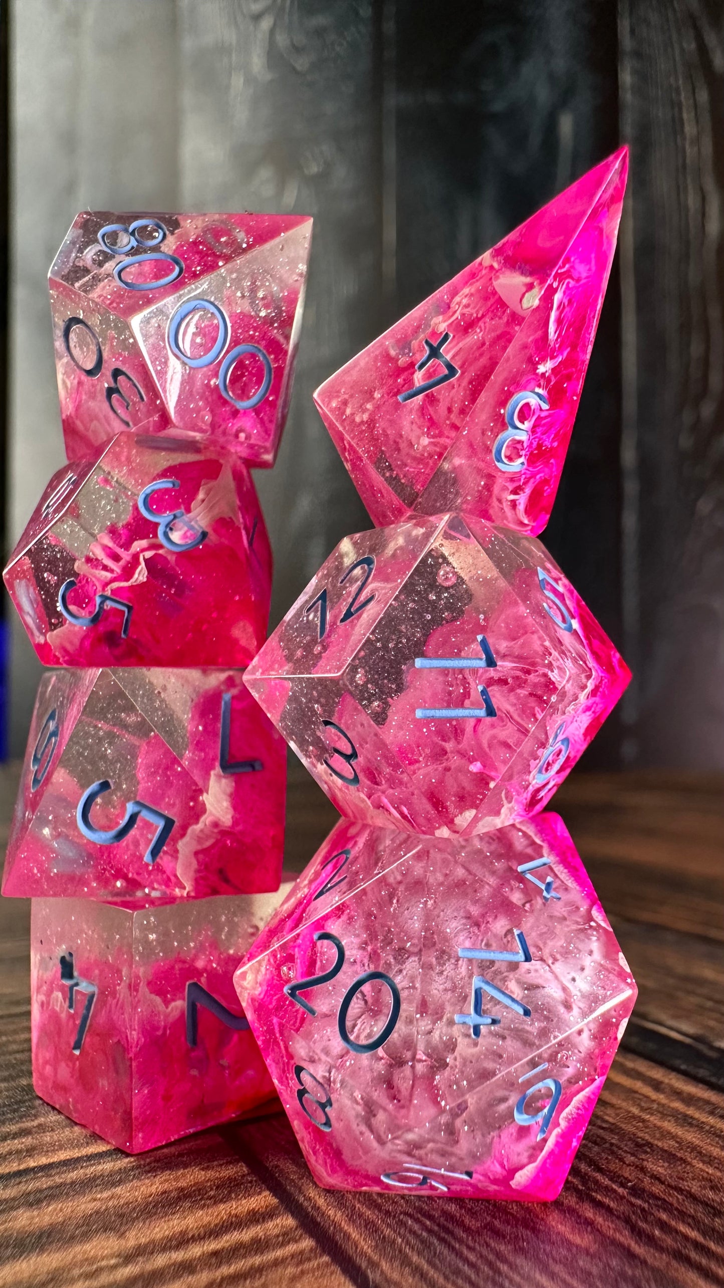 Barbieland- 7 piece polyhedral dice set (Small)