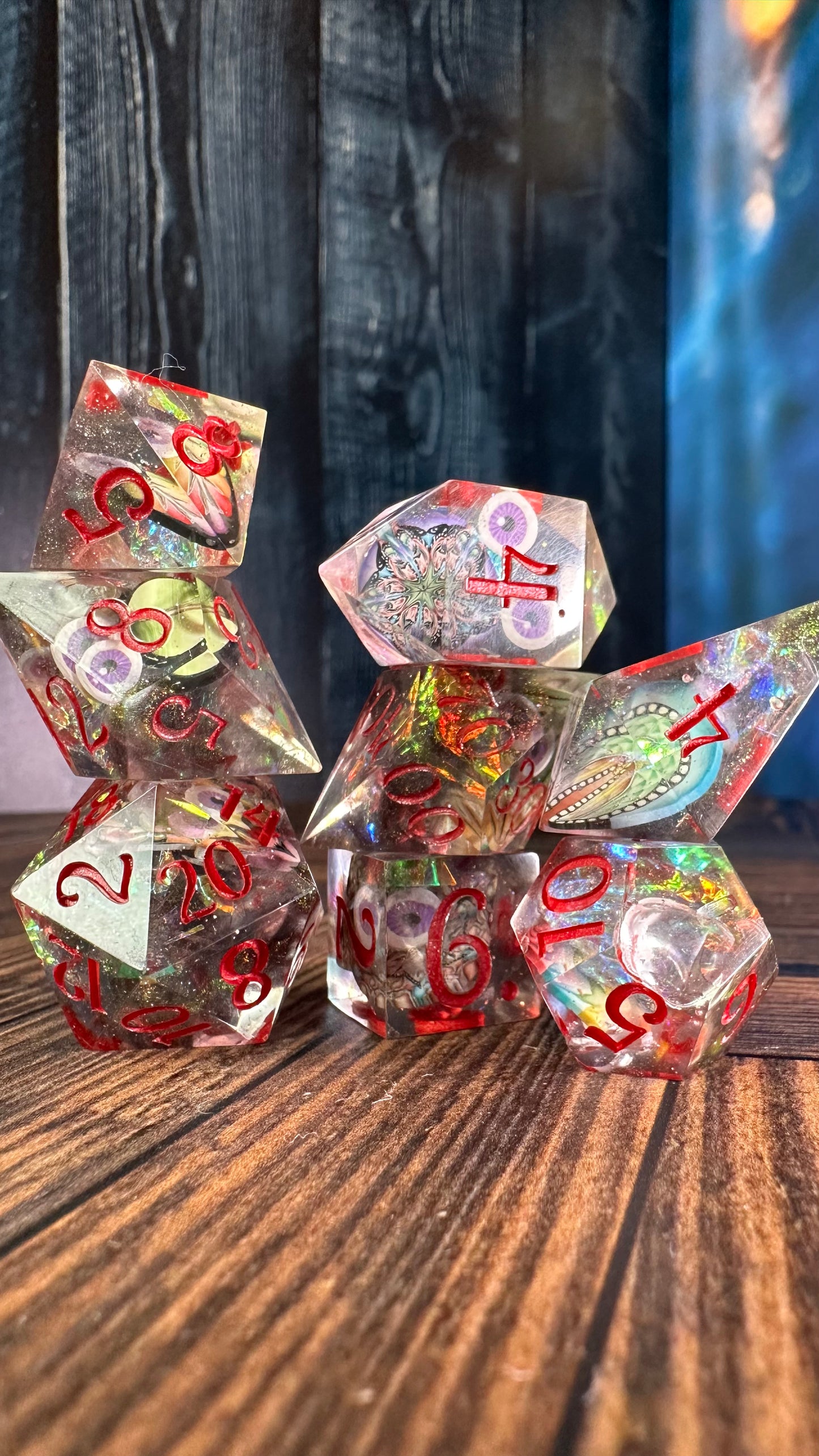 Multiverse of Madness-8 piece polyhedral dice set-Pobody’s Nerfect