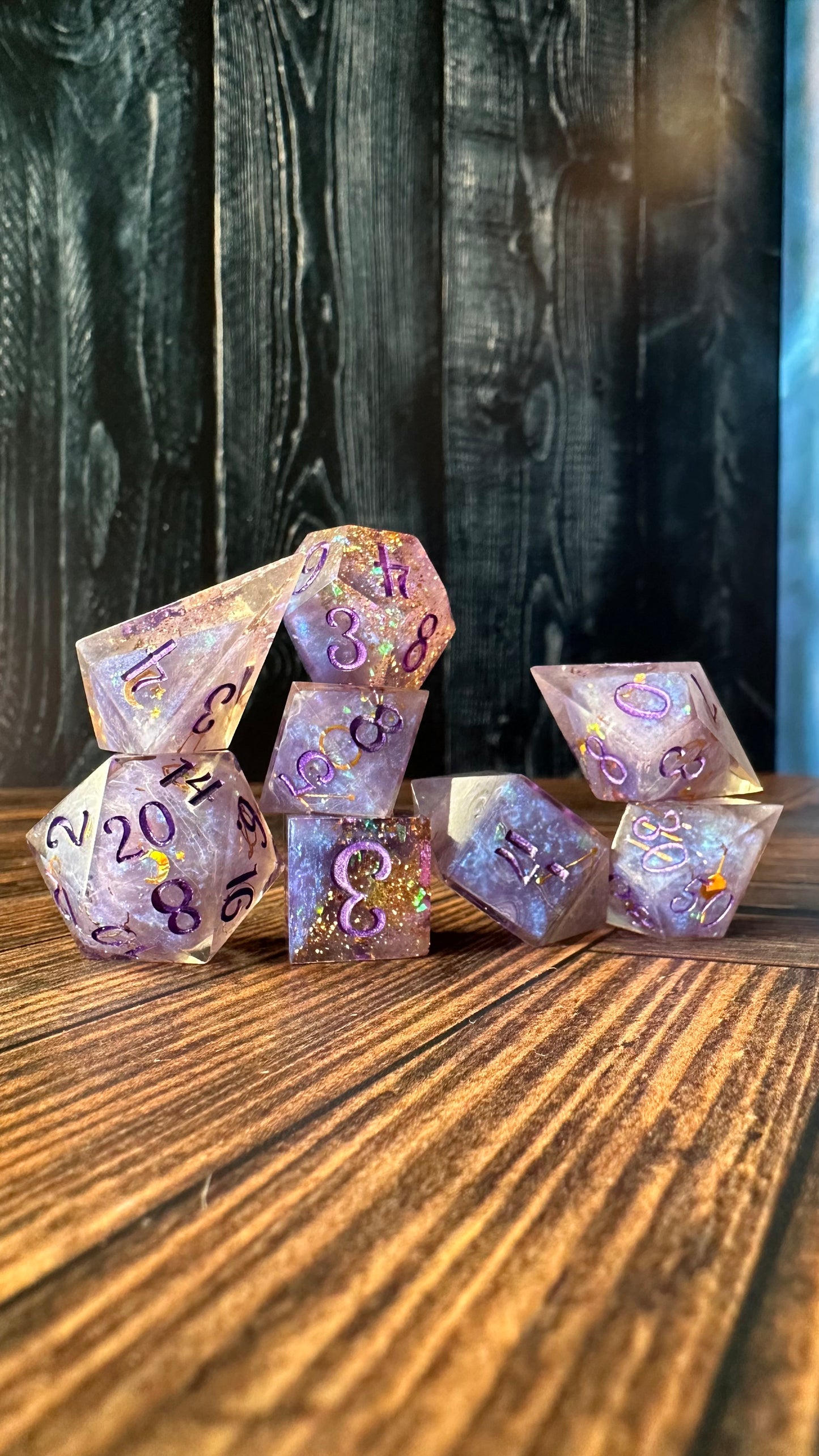 Mystic Alpha -8 piece polyhedral dice set