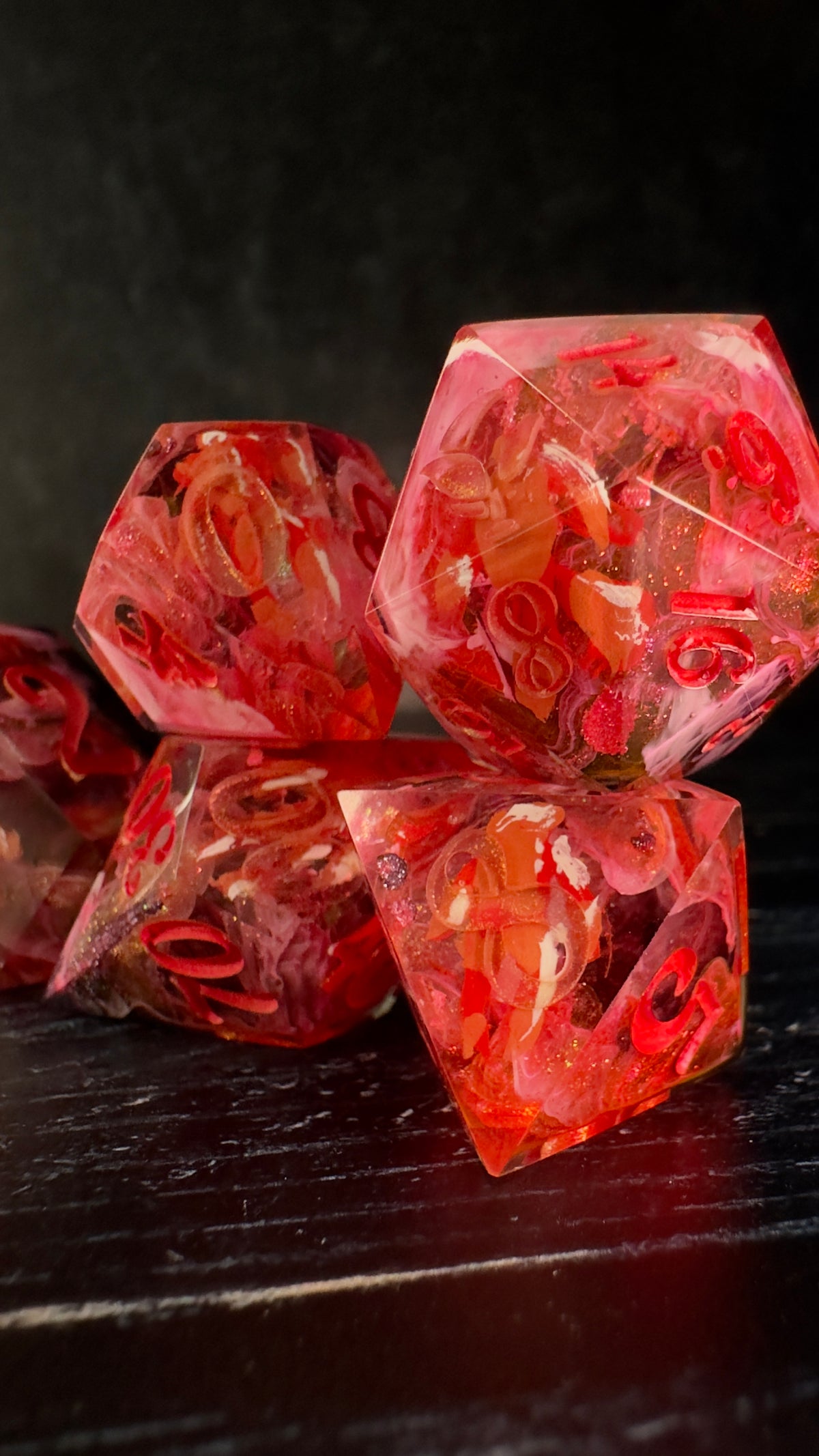 “I’m having a moment”   -8 piece polyhedral dice set (Large)