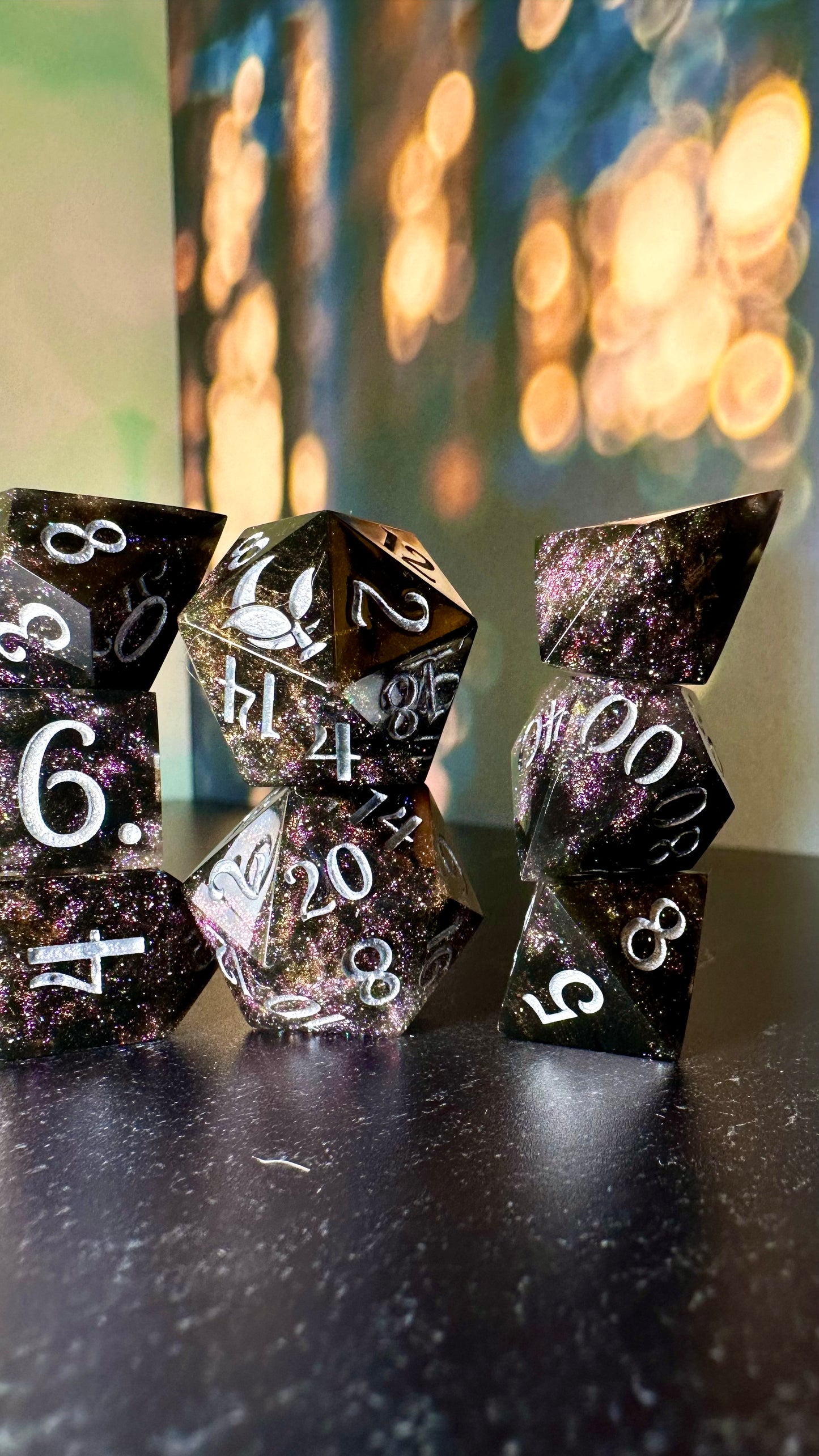 Meeting Khutun- 8 piece polyhedral dice set