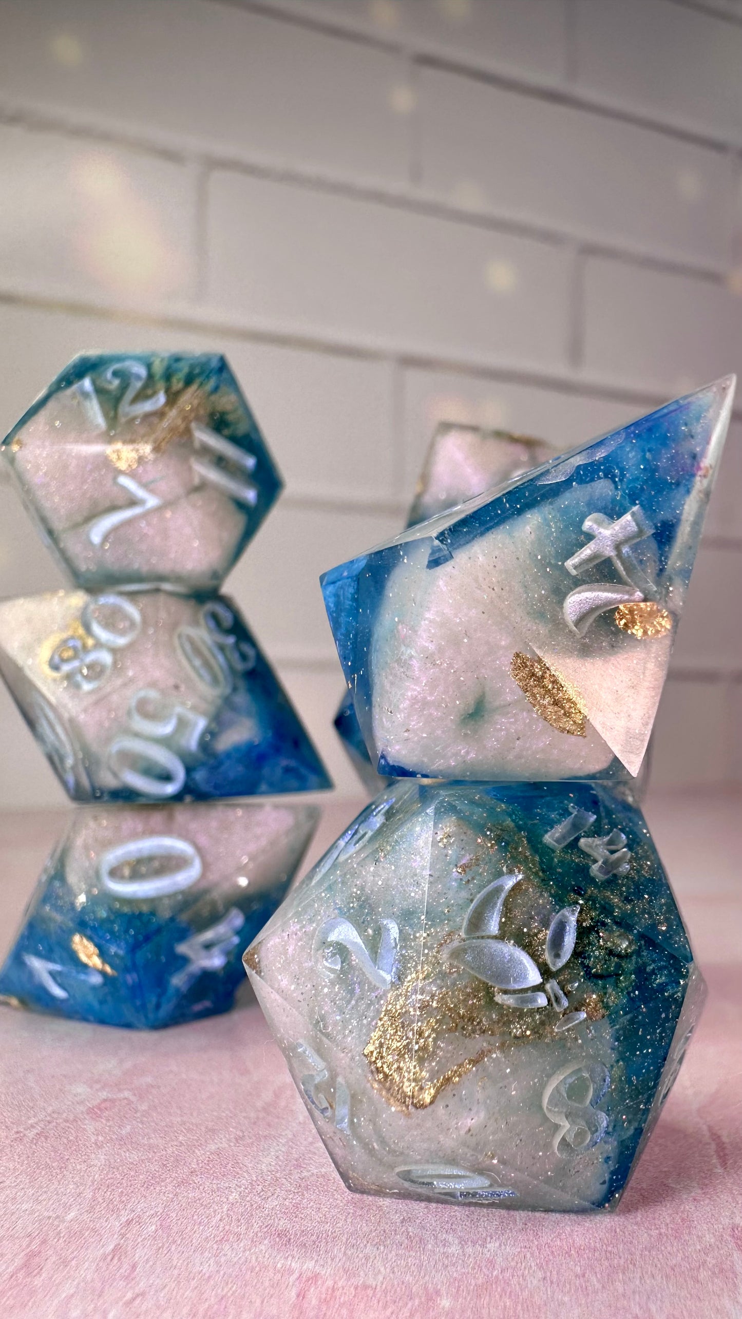 In All of Time and Space-8 piece polyhedral dice set (Large)