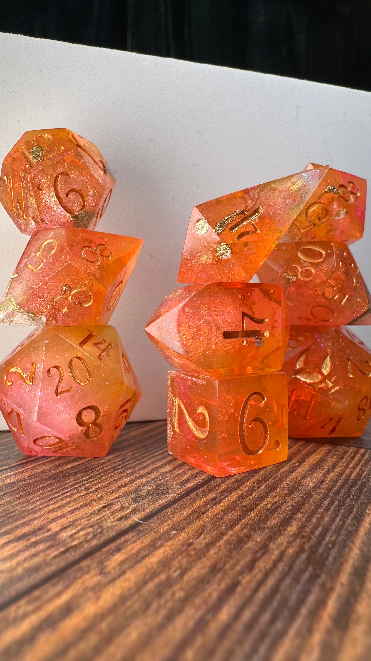 Lehaba-8 piece polyhedral dice set