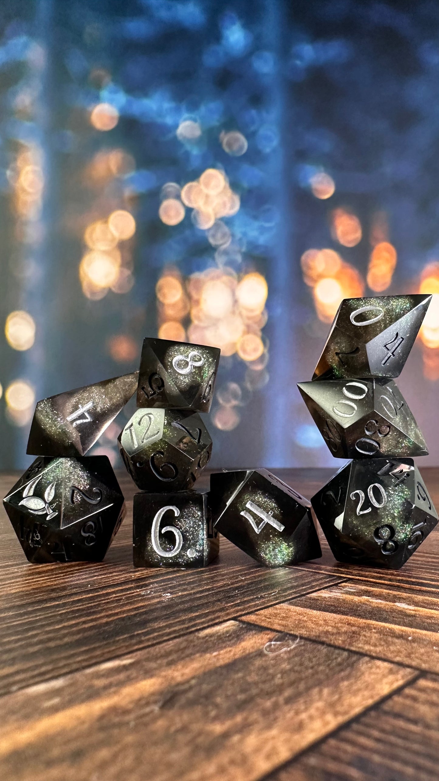 Void and Hope- 8 piece polyhedral dice set