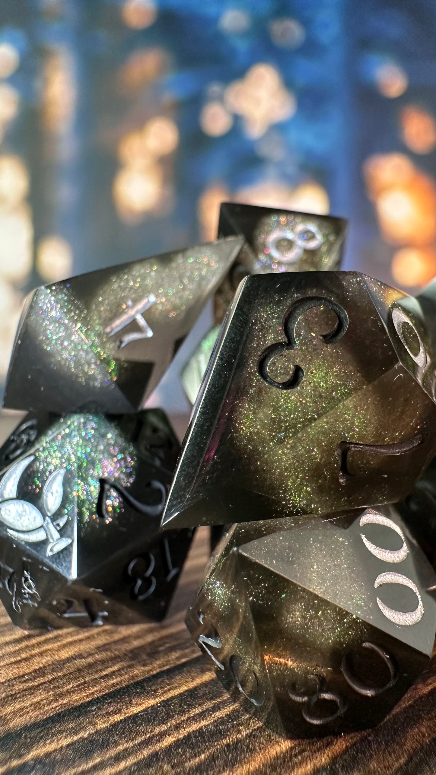 Void and Hope- 8 piece polyhedral dice set