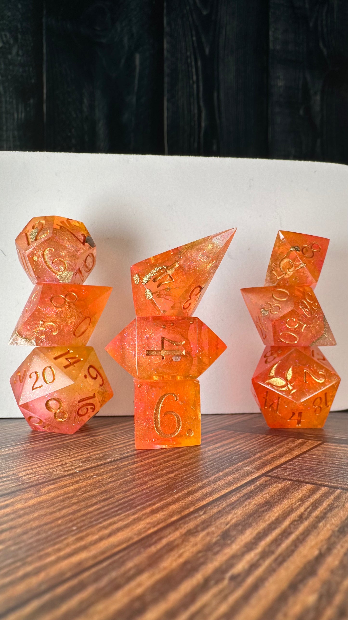 Lehaba-8 piece polyhedral dice set